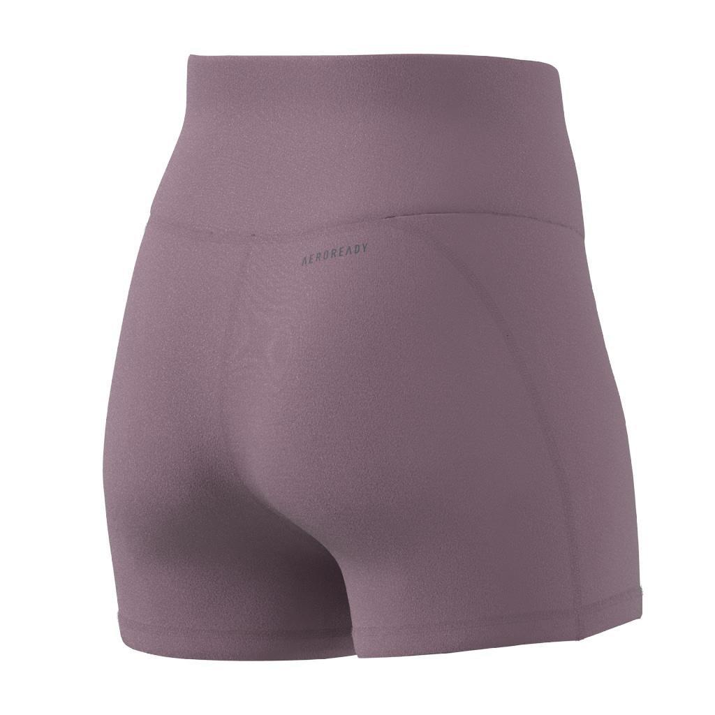 Yoga Essentials High-Waisted Short Leggings, Pink, A901_ONE, large image number 6