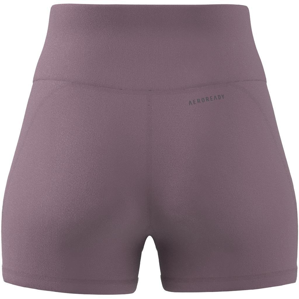 Yoga Essentials High-Waisted Short Leggings, Pink, A901_ONE, large image number 12