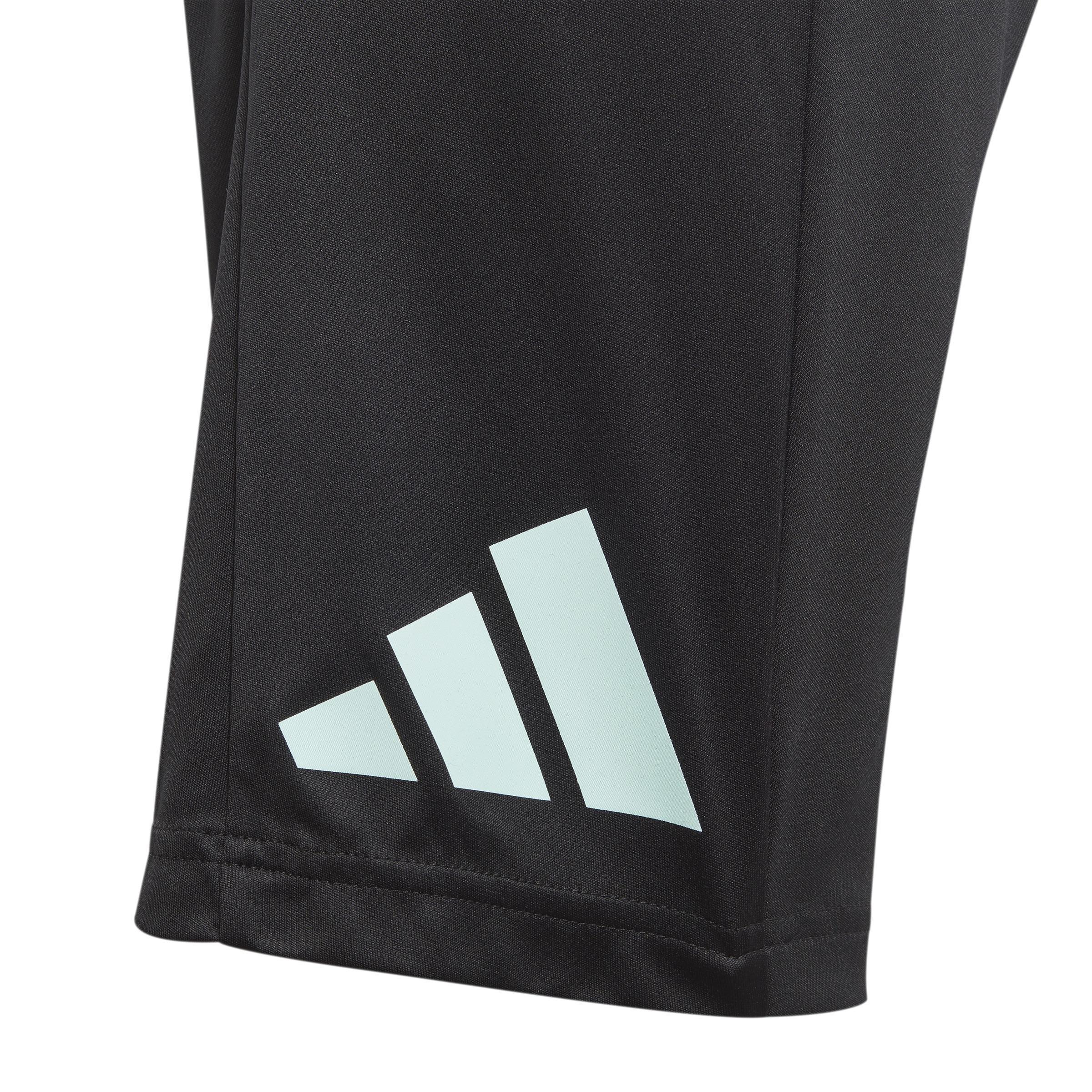 Unisex Kids Train Essentials AEROREADY Logo Regular-Fit Shorts, Black, A901_ONE, large image number 5