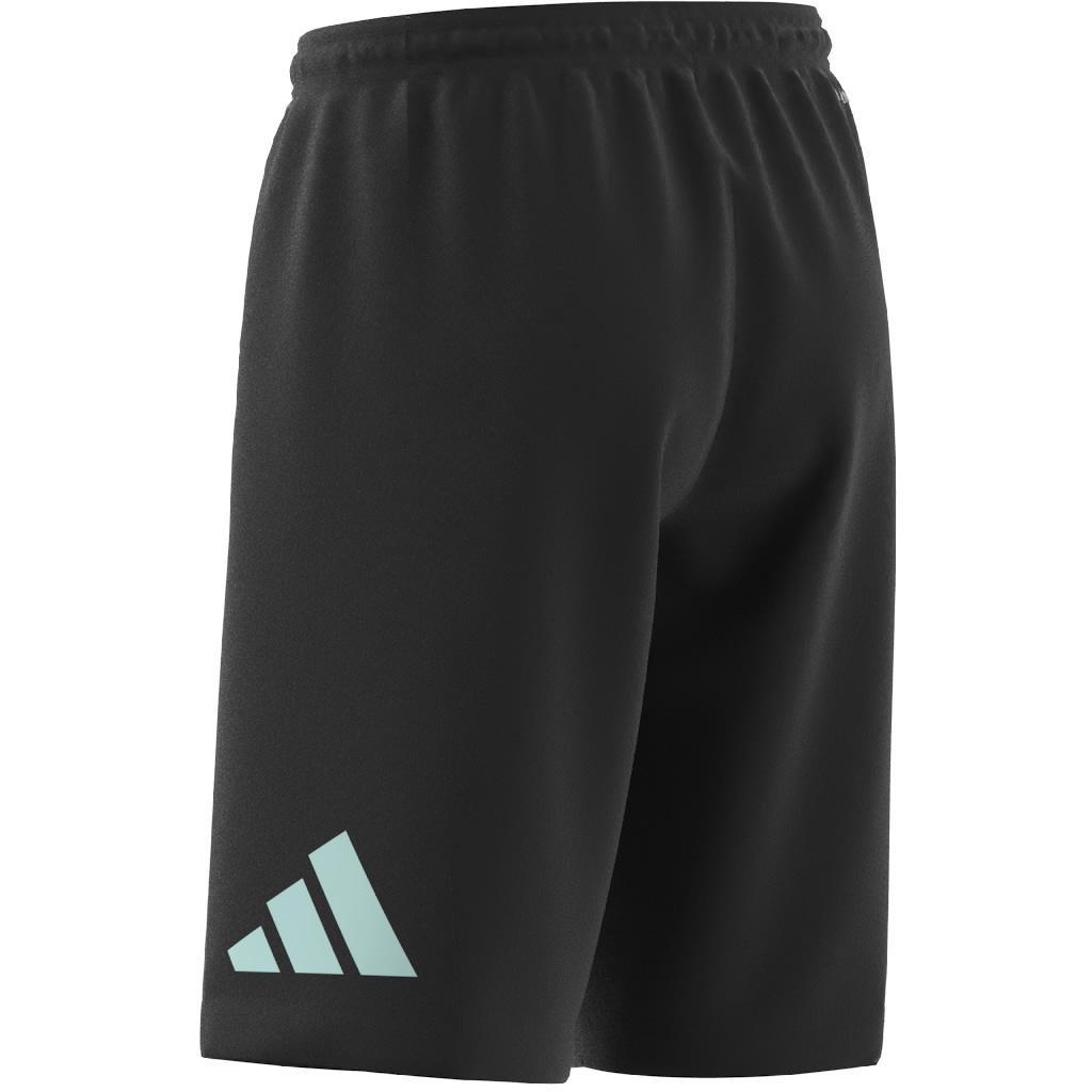 Unisex Kids Train Essentials AEROREADY Logo Regular-Fit Shorts, Black, A901_ONE, large image number 6