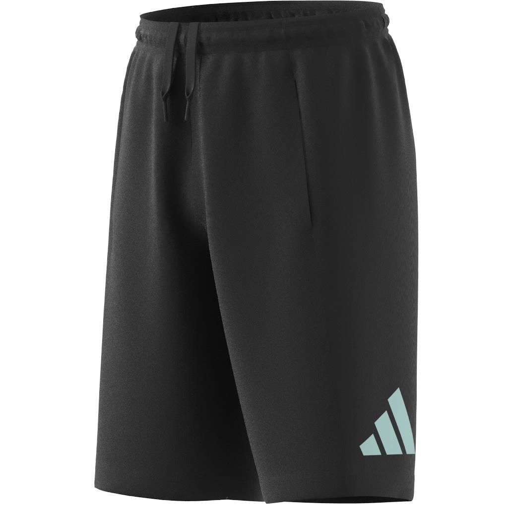 Unisex Kids Train Essentials AEROREADY Logo Regular-Fit Shorts, Black, A901_ONE, large image number 8