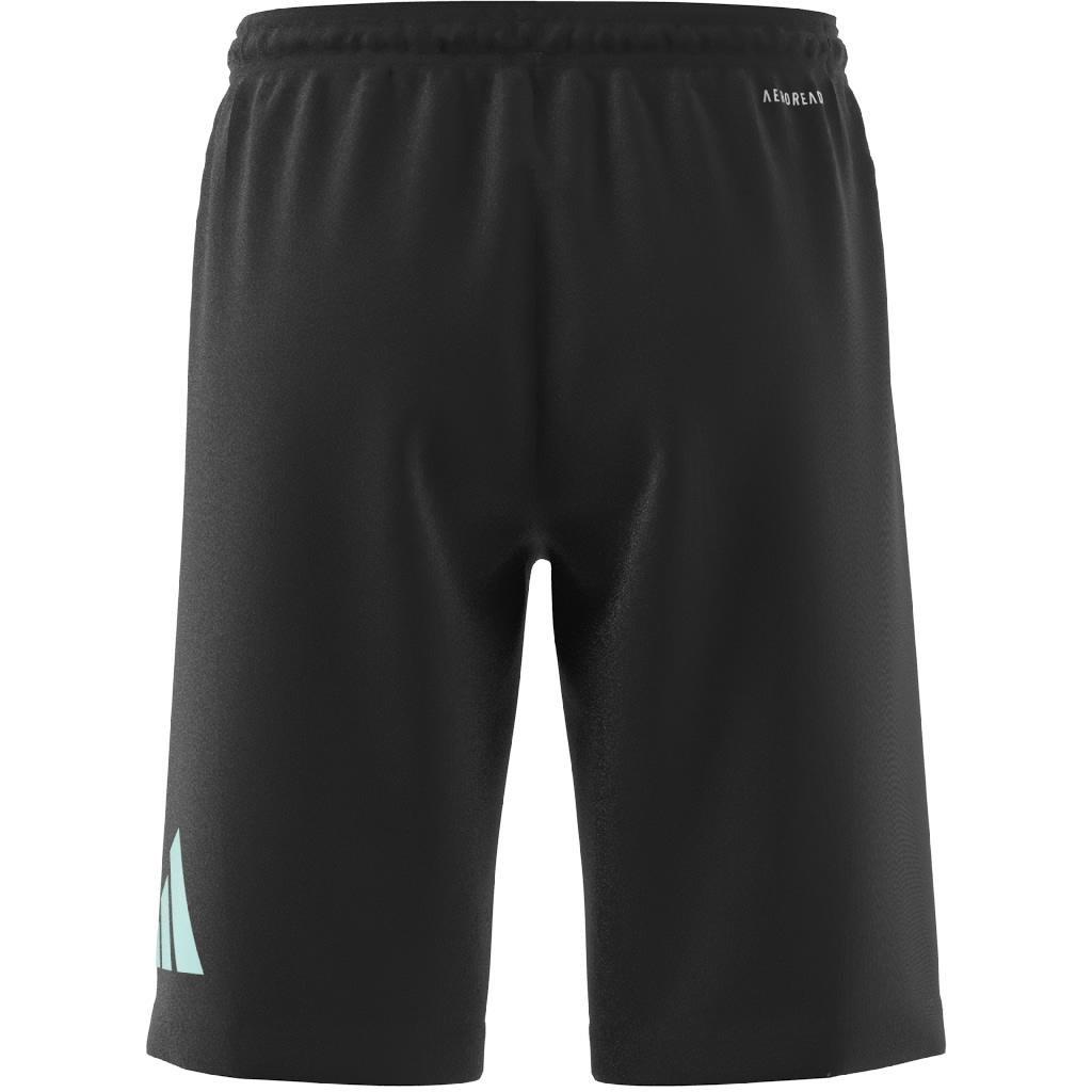Unisex Kids Train Essentials AEROREADY Logo Regular-Fit Shorts, Black, A901_ONE, large image number 11