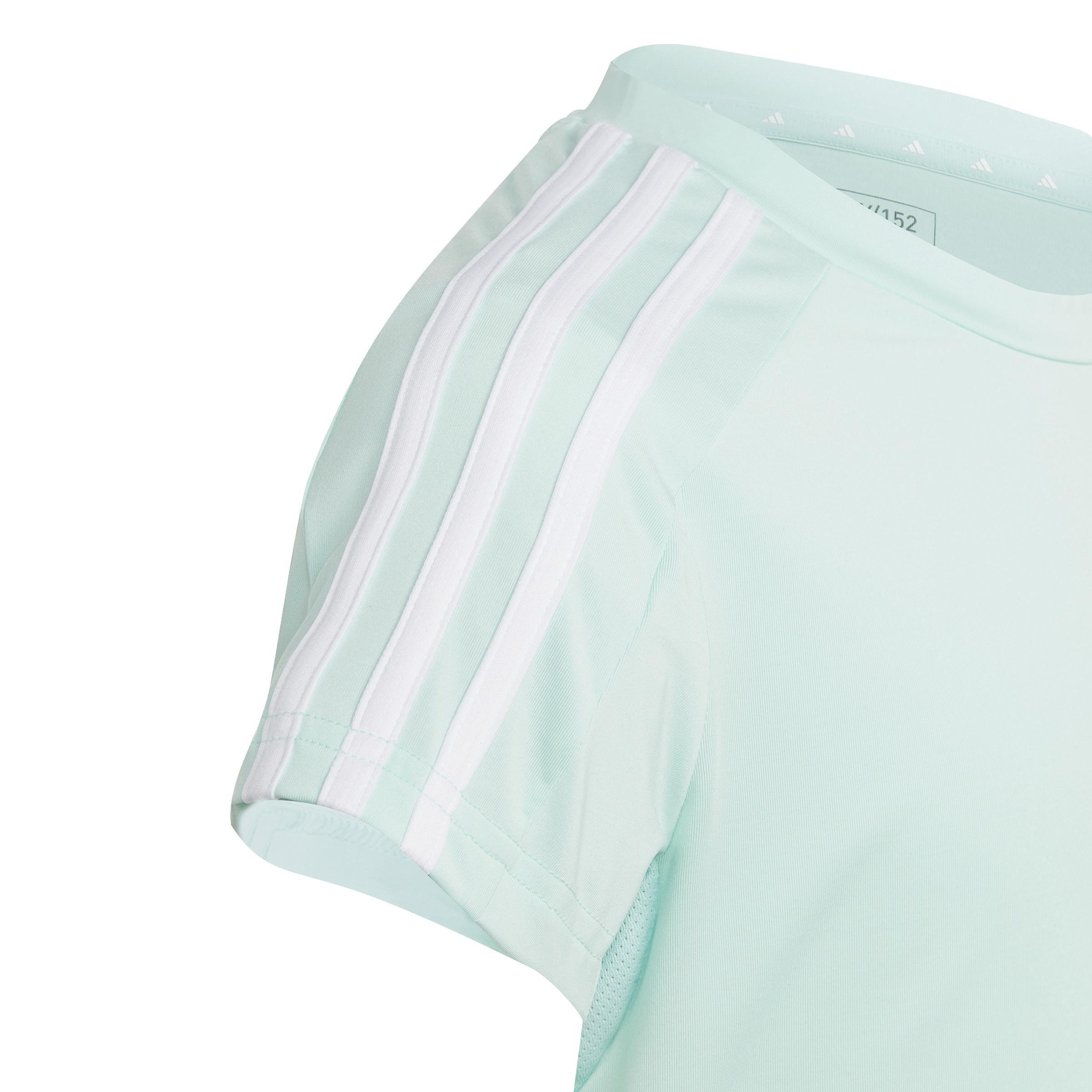 Kids Train Essentials Aeroready Training T-Shirt, Turquoise, A901_ONE, large image number 4