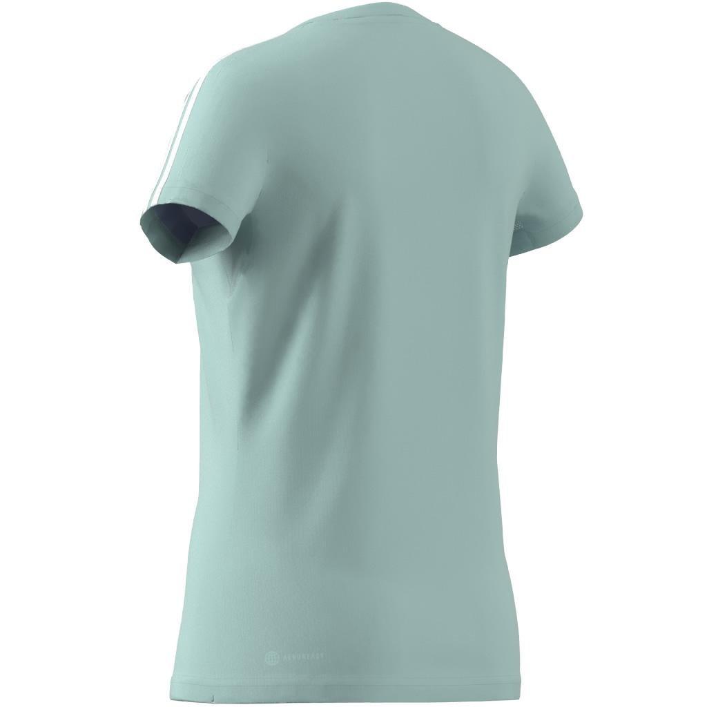 Kids Train Essentials Aeroready Training T-Shirt, Turquoise, A901_ONE, large image number 8
