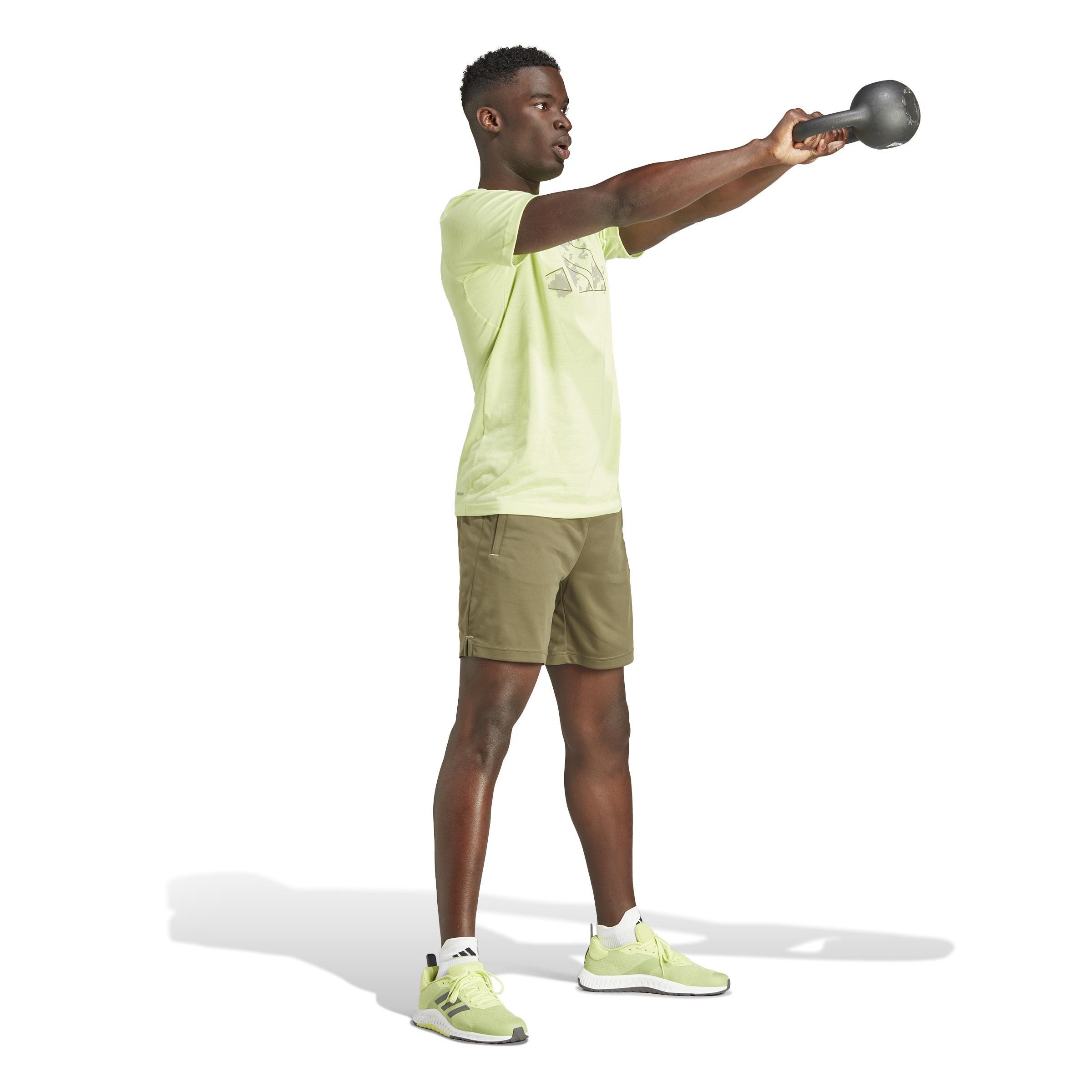 Train Essentials Seasonal Training Graphic T-Shirt, Green, A901_ONE, large image number 9