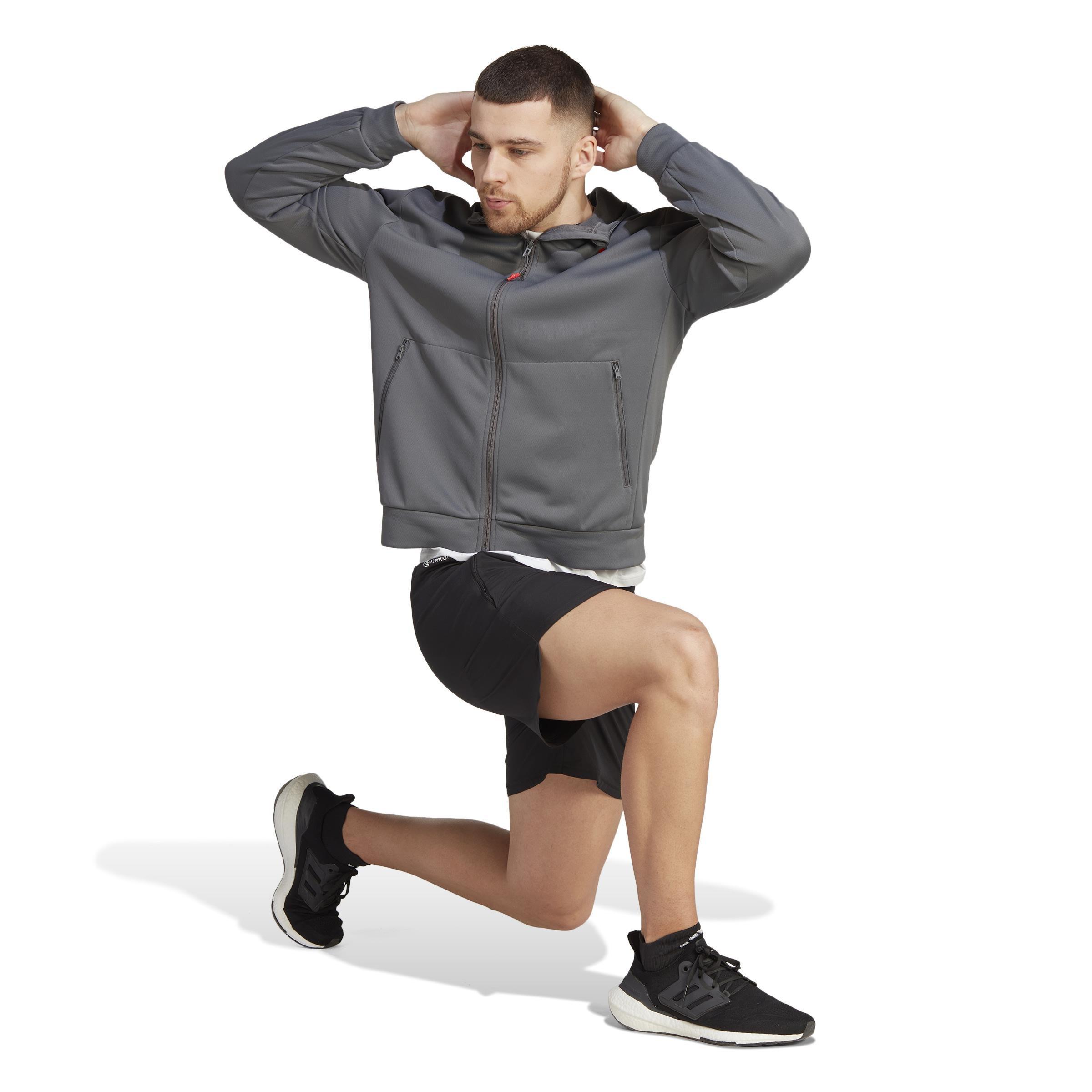Train Essentials Seasonal Training Full-Zip Hoodie, Grey, A901_ONE, large image number 14