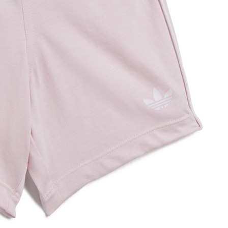 Kids Unisex Adicolor Shorts And Tee Set, Pink, A901_ONE, large image number 4