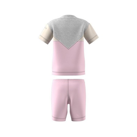 Kids Unisex Adicolor Shorts And Tee Set, Pink, A901_ONE, large image number 8