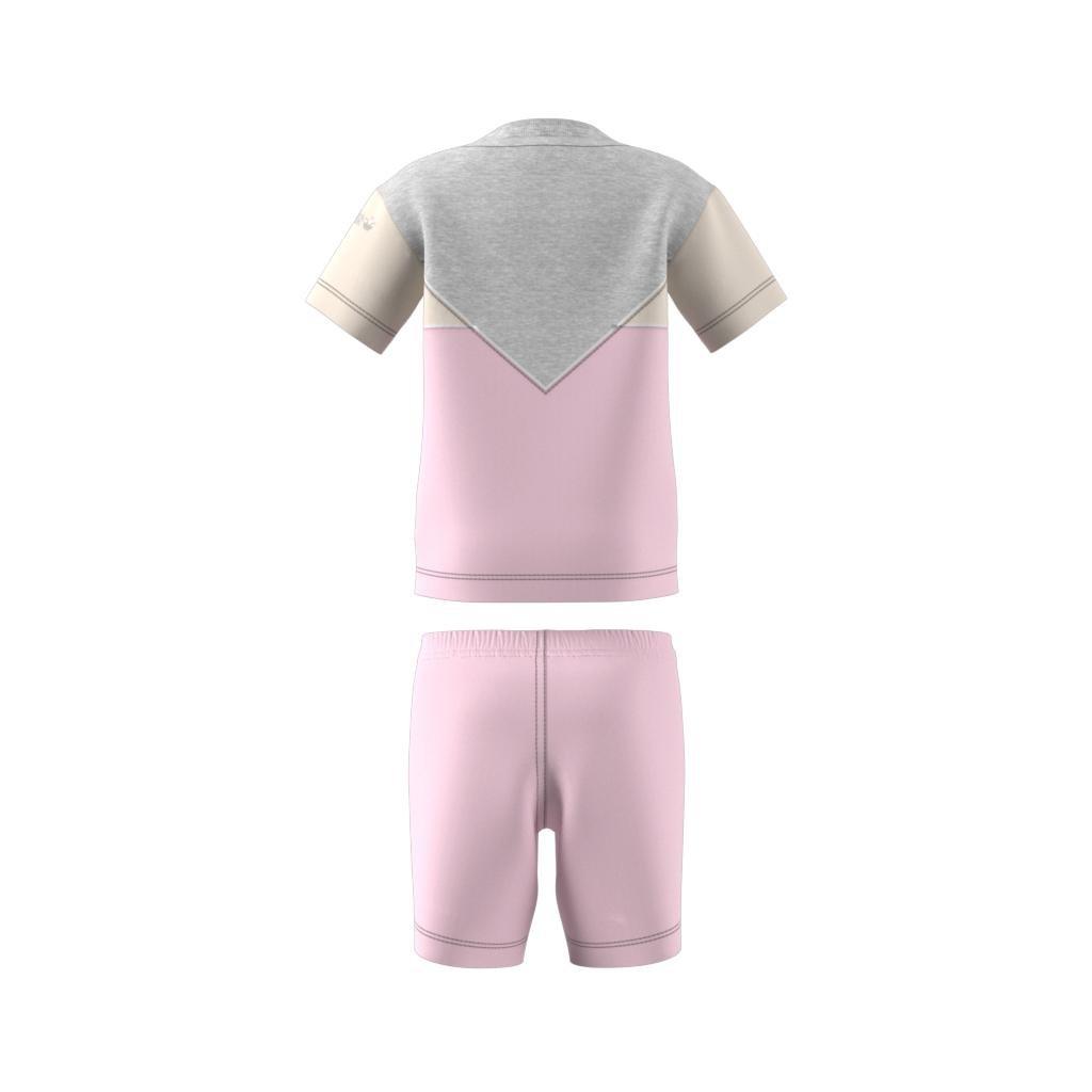 Unisex Kids Adicolor Shorts And Tee Set, Pink, A901_ONE, large image number 8
