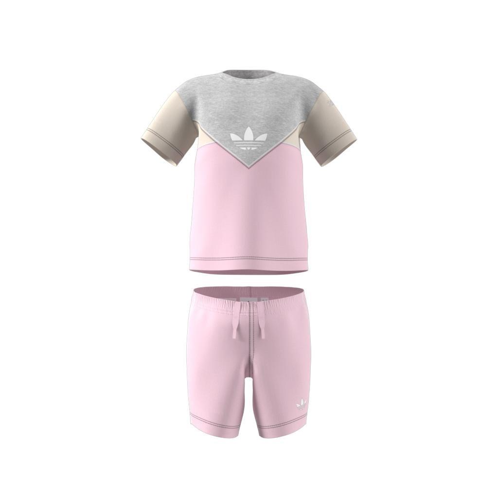 Unisex Kids Adicolor Shorts And Tee Set, Pink, A901_ONE, large image number 13