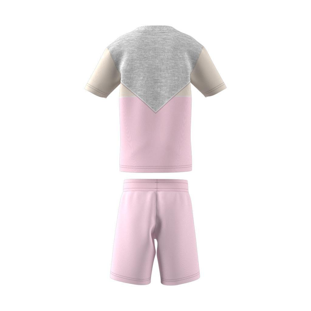 Unisex Kids Adicolor Shorts and Tee Set, Pink, A901_ONE, large image number 13