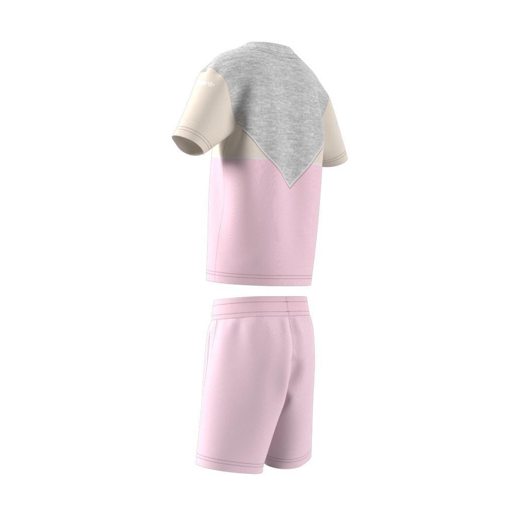 Unisex Kids Adicolor Shorts and Tee Set, Pink, A901_ONE, large image number 14