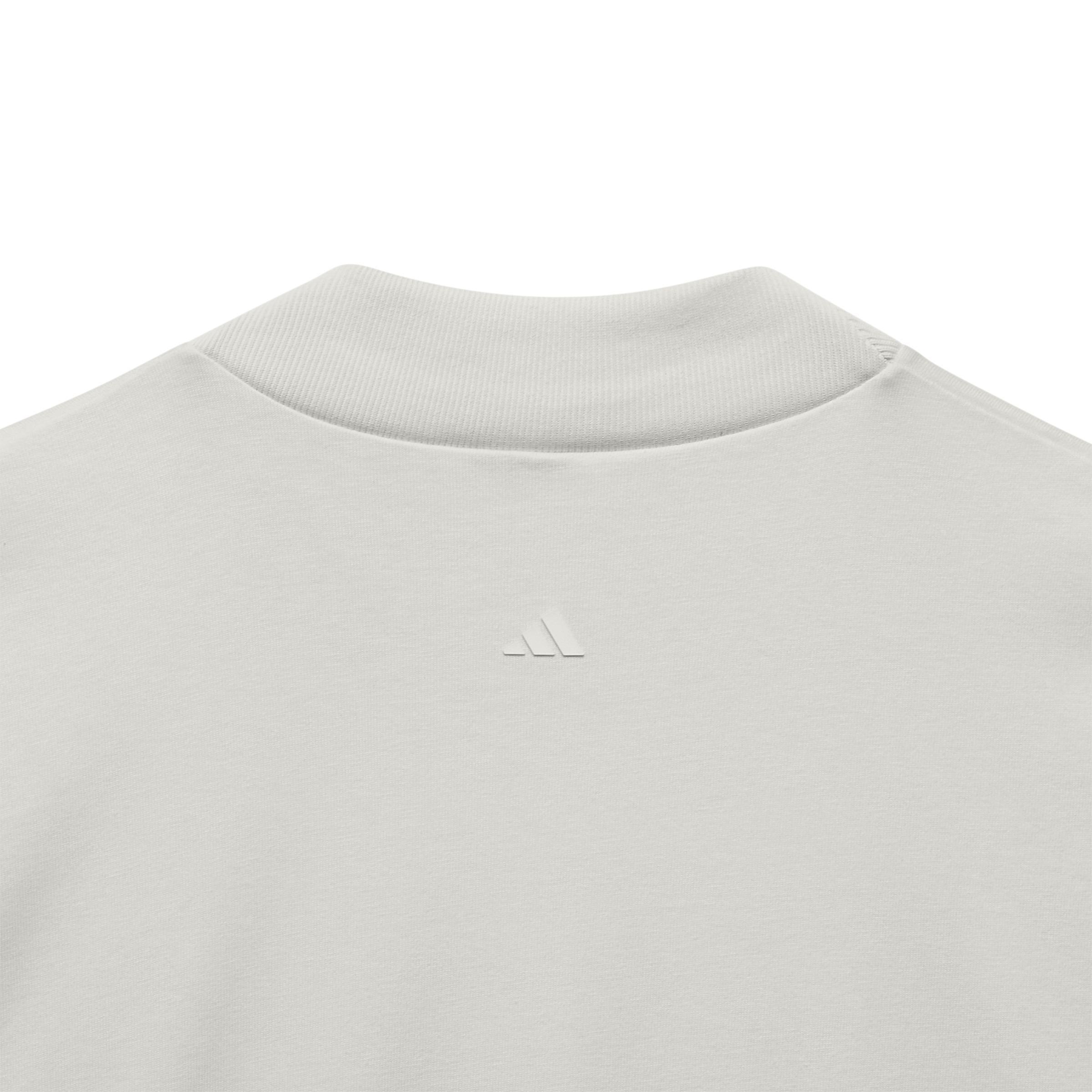 Unisex adidas Basketball Sleeveless Tank Top, Beige, A901_ONE, large image number 4