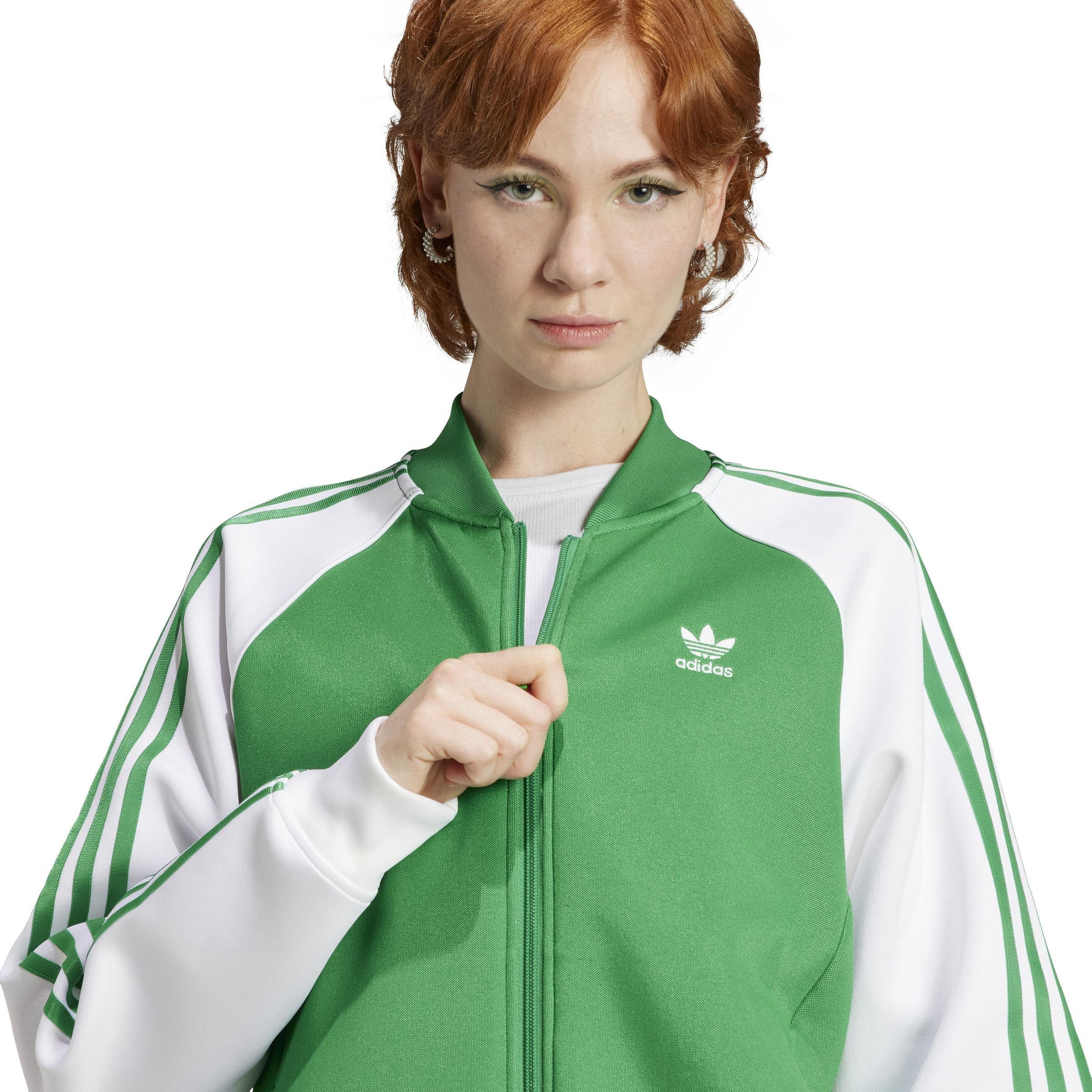 Adicolor Classics Oversized Sst Track Top, Green, A901_ONE, large image number 5