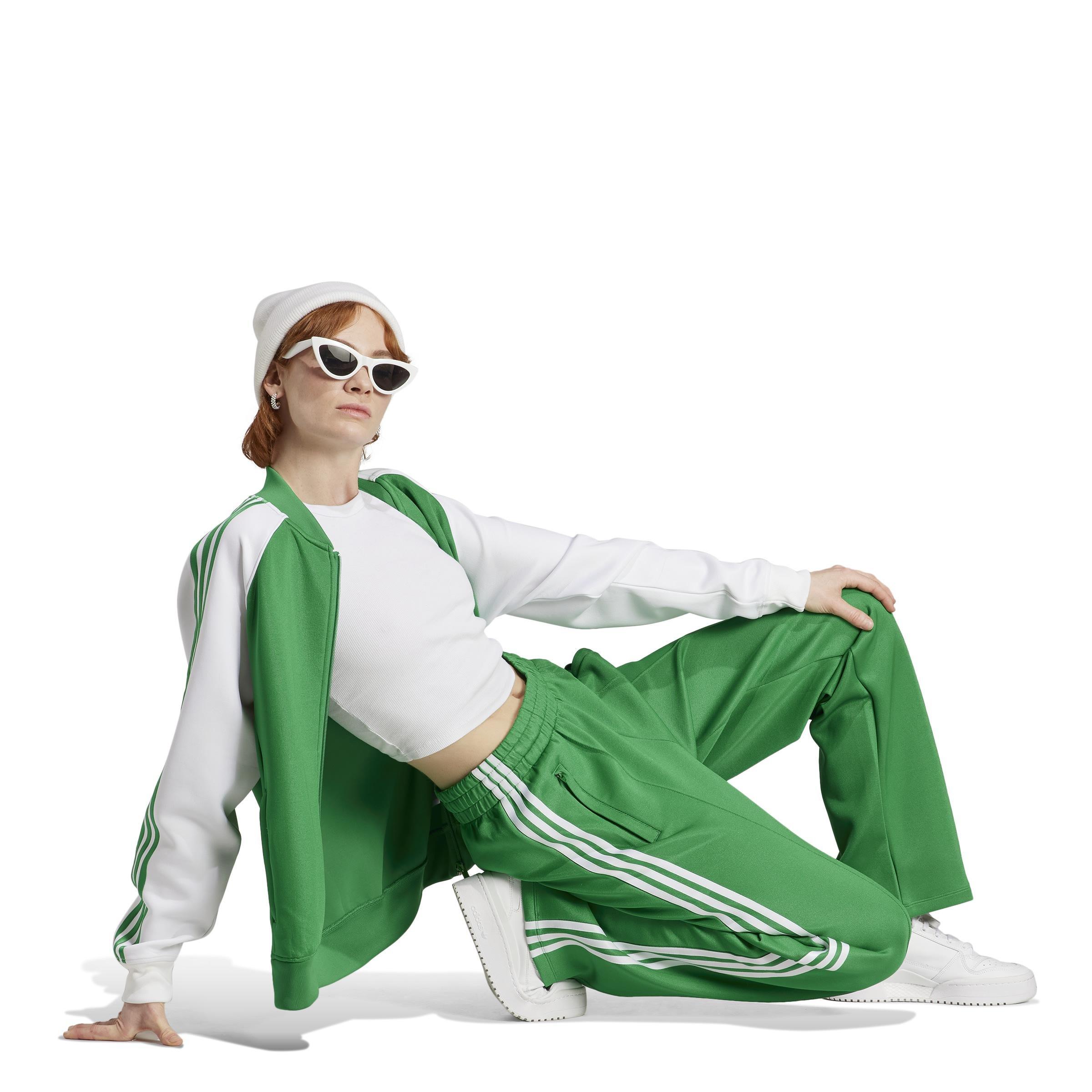 Adicolor Classics Oversized Sst Tracksuit Bottoms, Green, A901_ONE, large image number 6