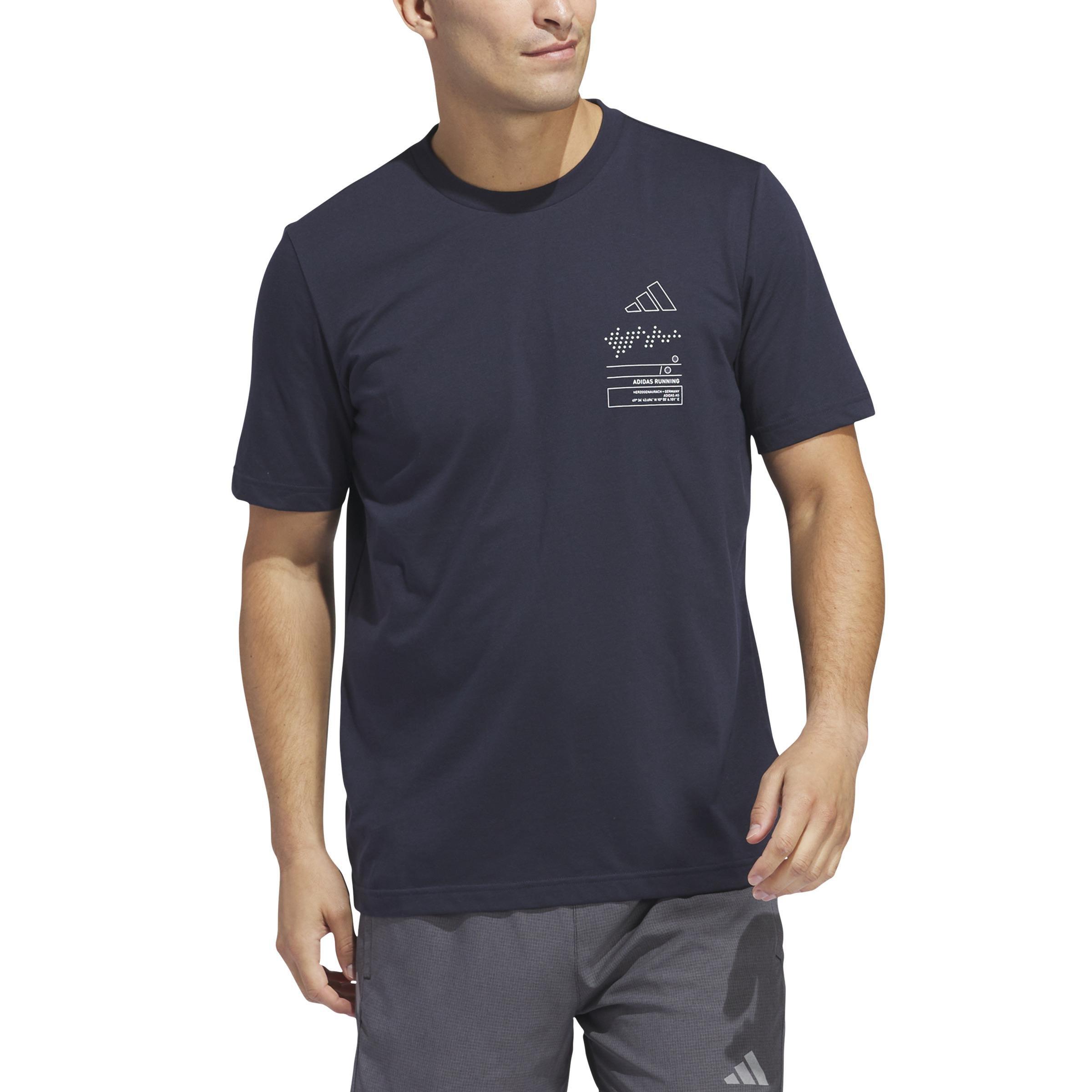 Adizero Graphic T-Shirt, Blue, A901_ONE, large image number 0