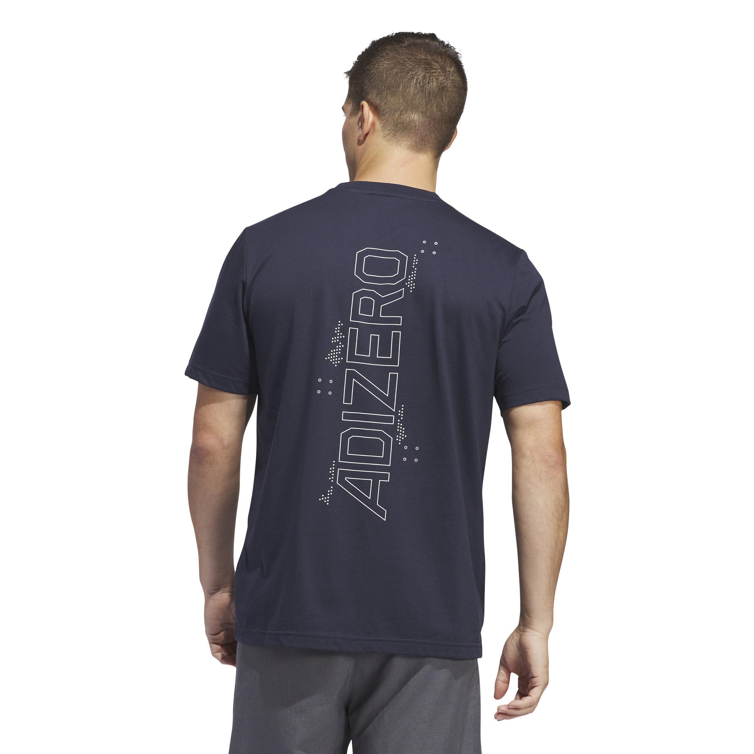 Adizero Graphic T-Shirt, Blue, A901_ONE, large image number 3