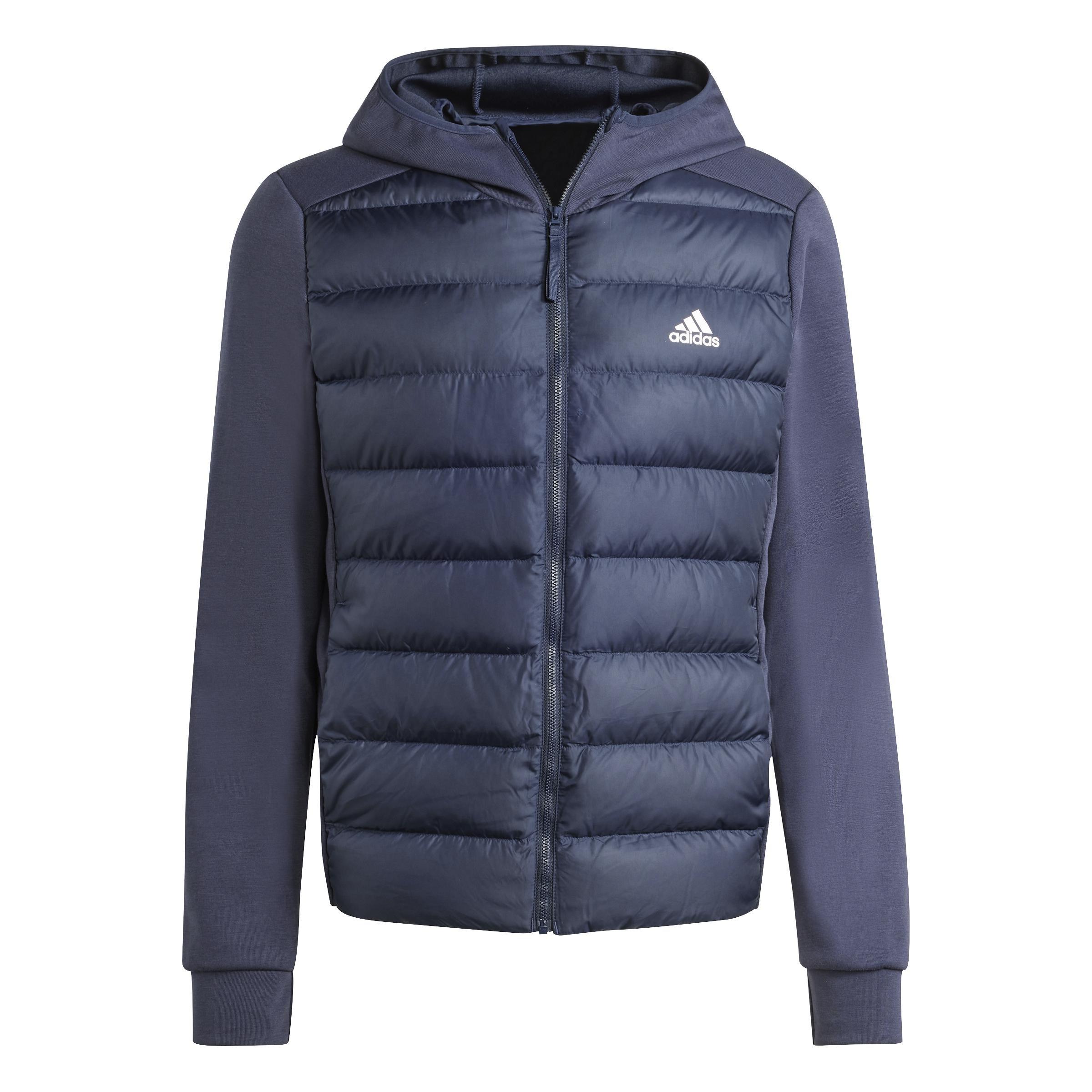 Essentials Hybrid Down Hooded Jacket, Blue, , large image number 0