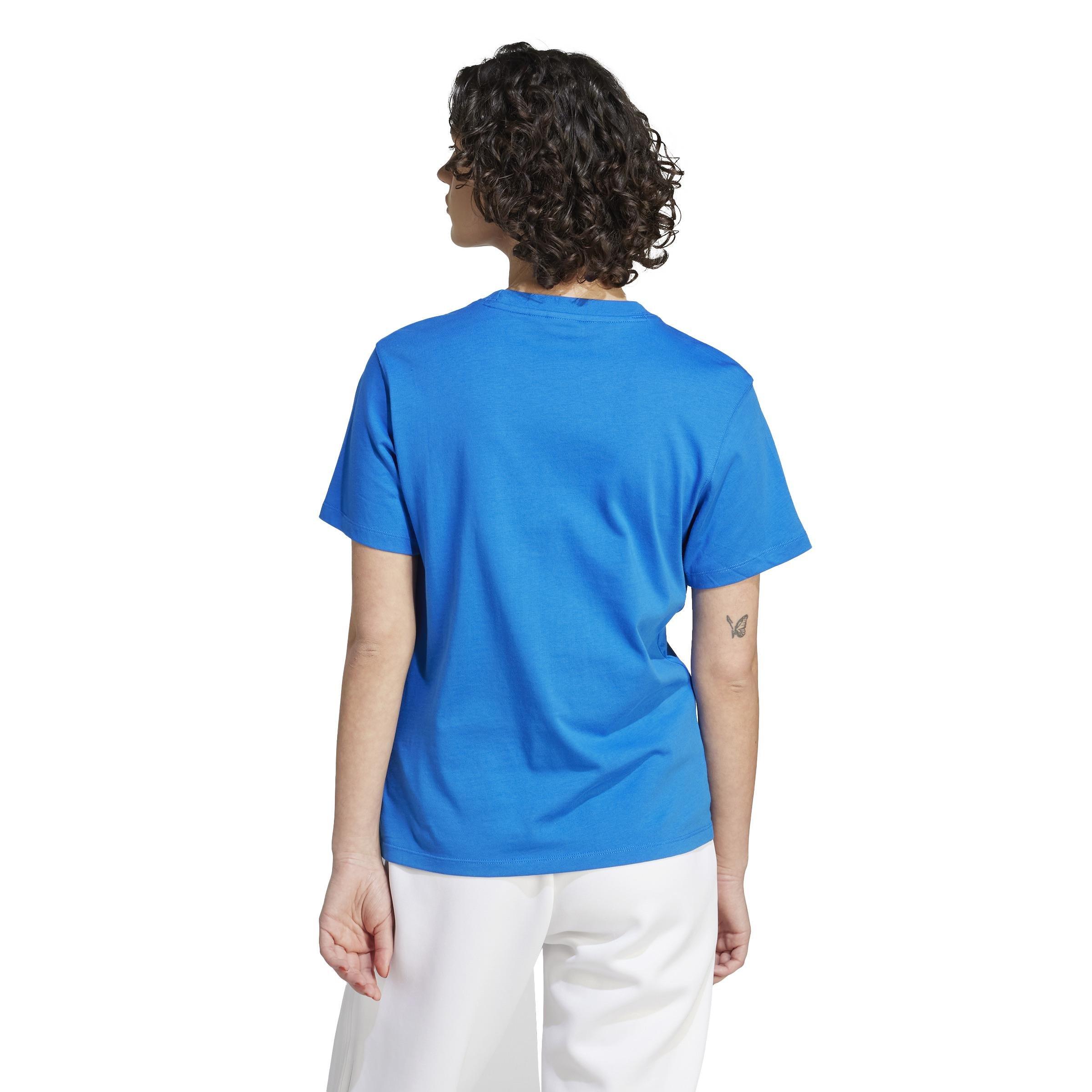 Adicolor Classics Trefoil T-Shirt, Blue, A901_ONE, large image number 3