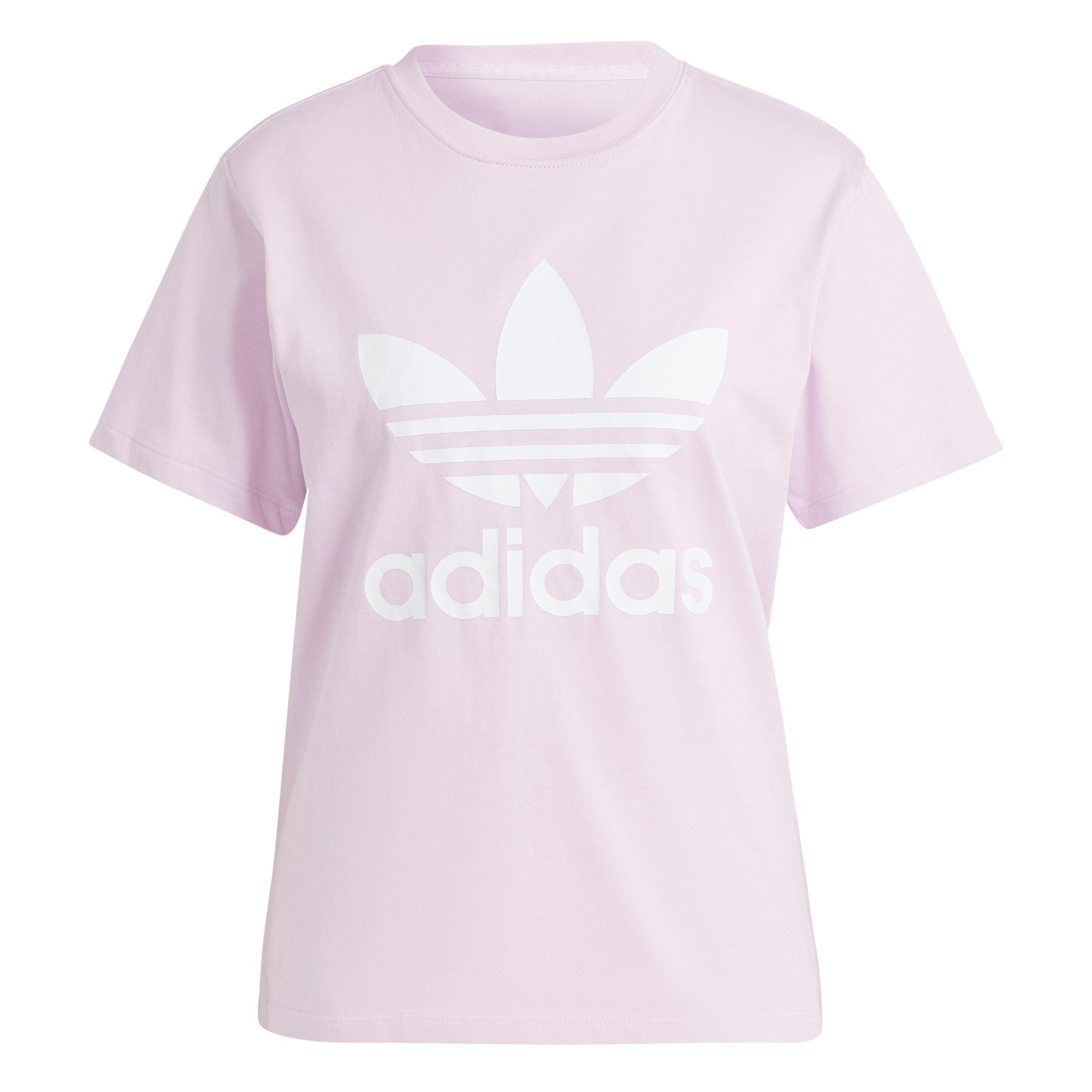 Women Adicolor Classics Trefoil T-Shirt, Pink, A901_ONE, large image number 6