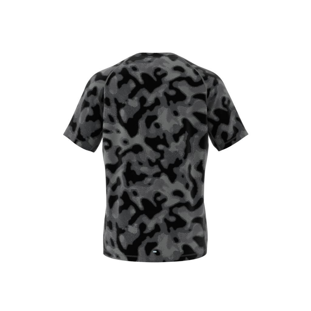 Own The Run 3-Stripes Allover Print T-Shirt, Grey, , large image number 9