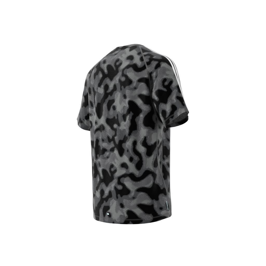 Own The Run 3-Stripes Allover Print T-Shirt, Grey, , large image number 13