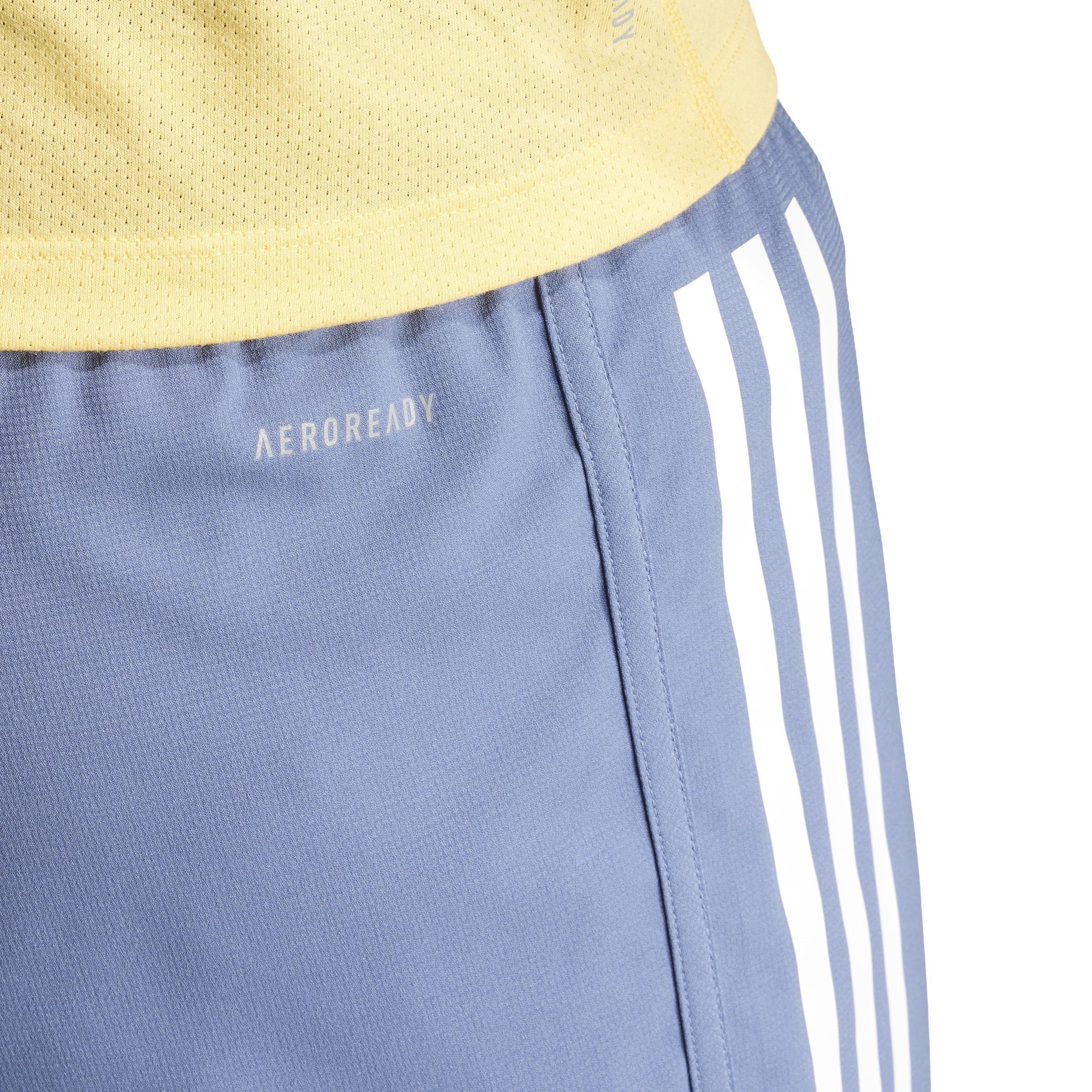 Own The Run 3-Stripes 2-In-1 Shorts, Blue, A901_ONE, large image number 4
