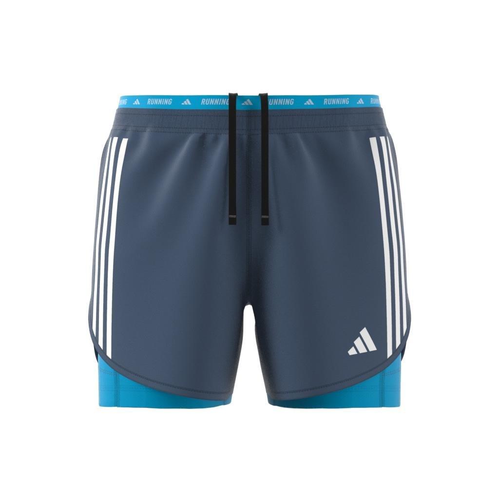 Own The Run 3-Stripes 2-In-1 Shorts, Blue, A901_ONE, large image number 5