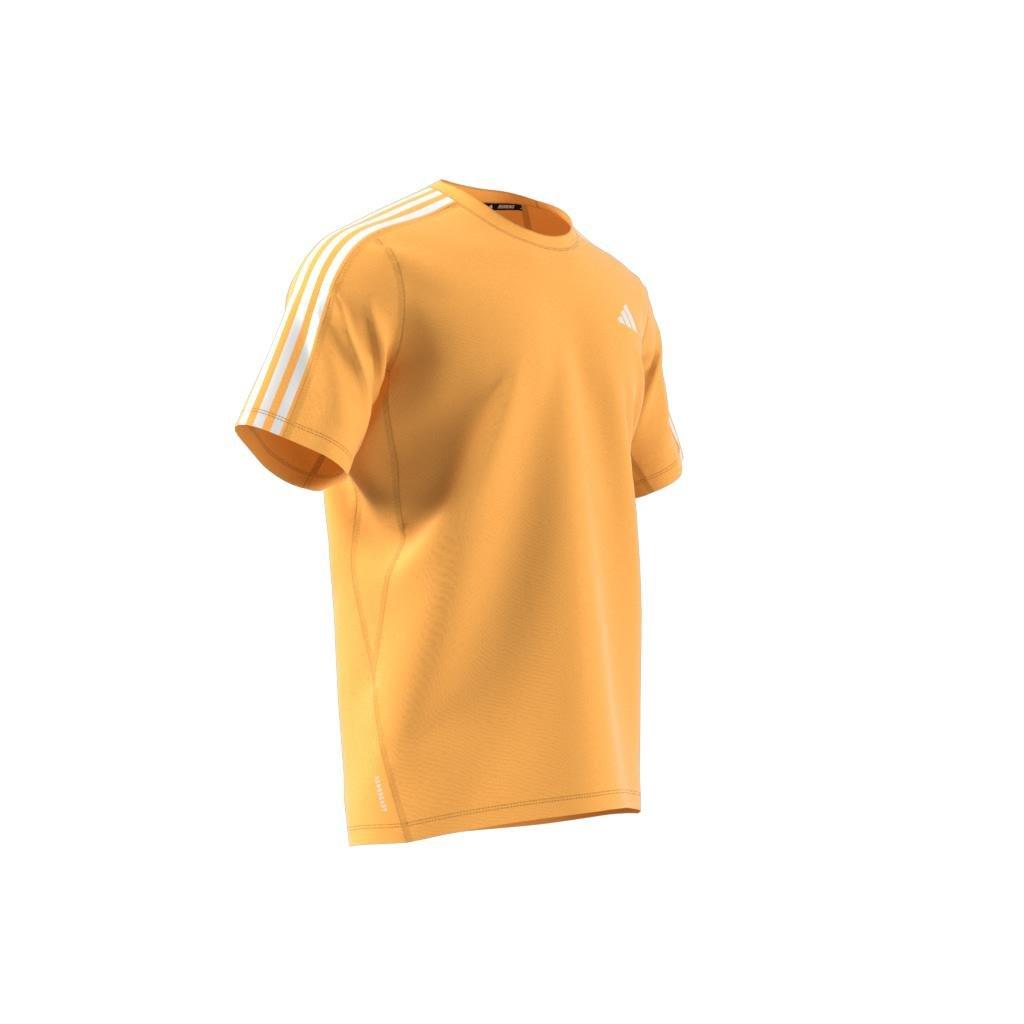 Own The Run 3-Stripes T-Shirt, Orange, A901_ONE, large image number 12
