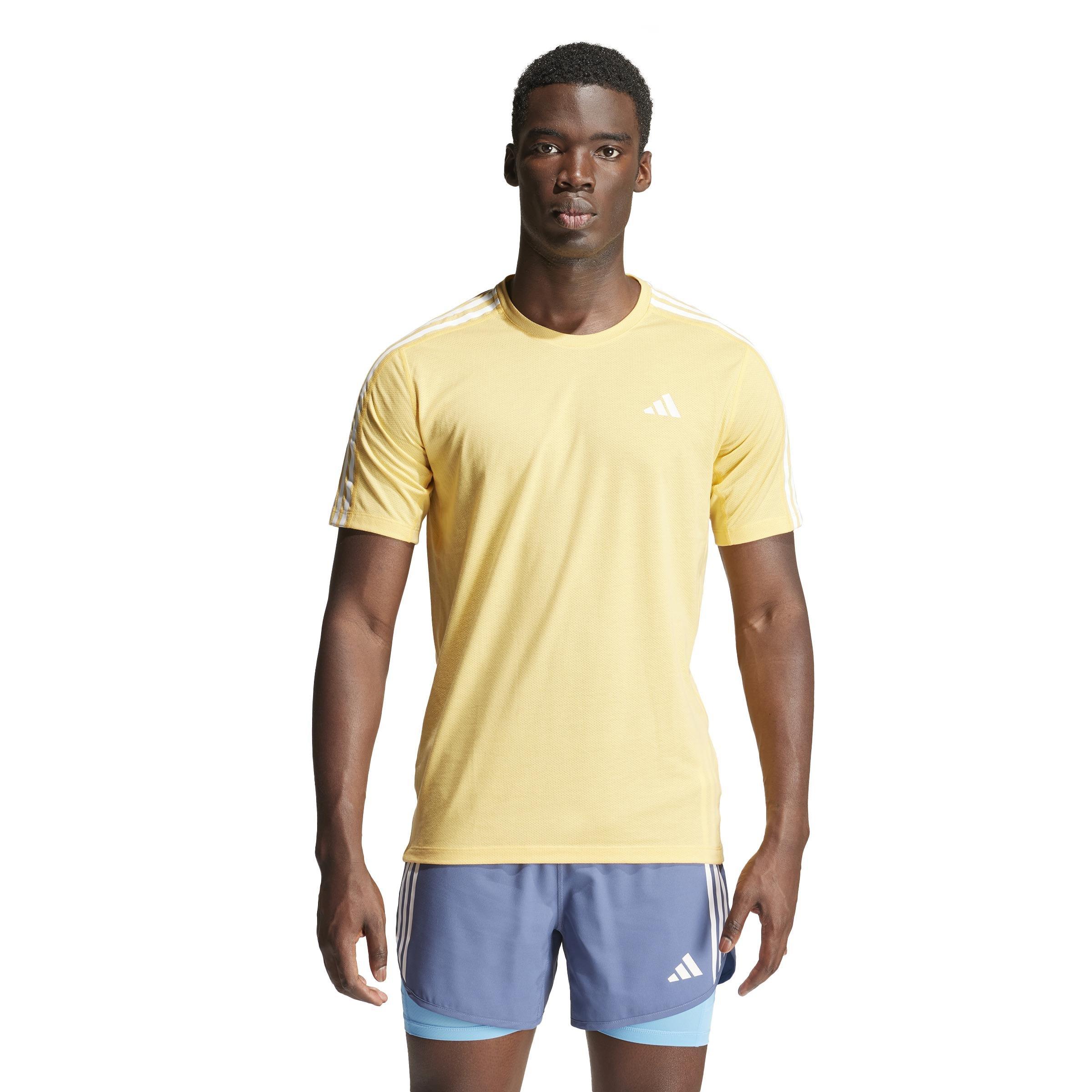 Own The Run 3-Stripes T-Shirt, Orange, A901_ONE, large image number 13