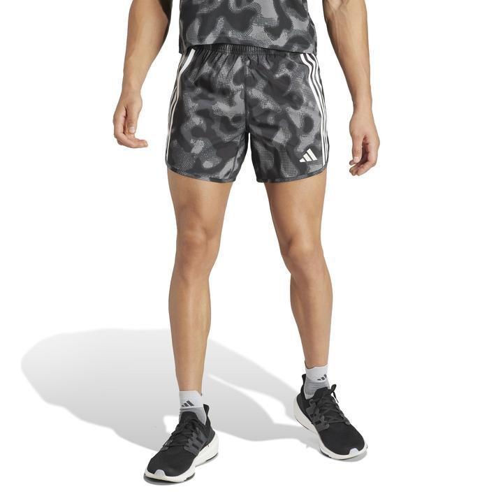 Own The Run 3-Stripes Allover Print Shorts, Grey, A901_ONE, large image number 0