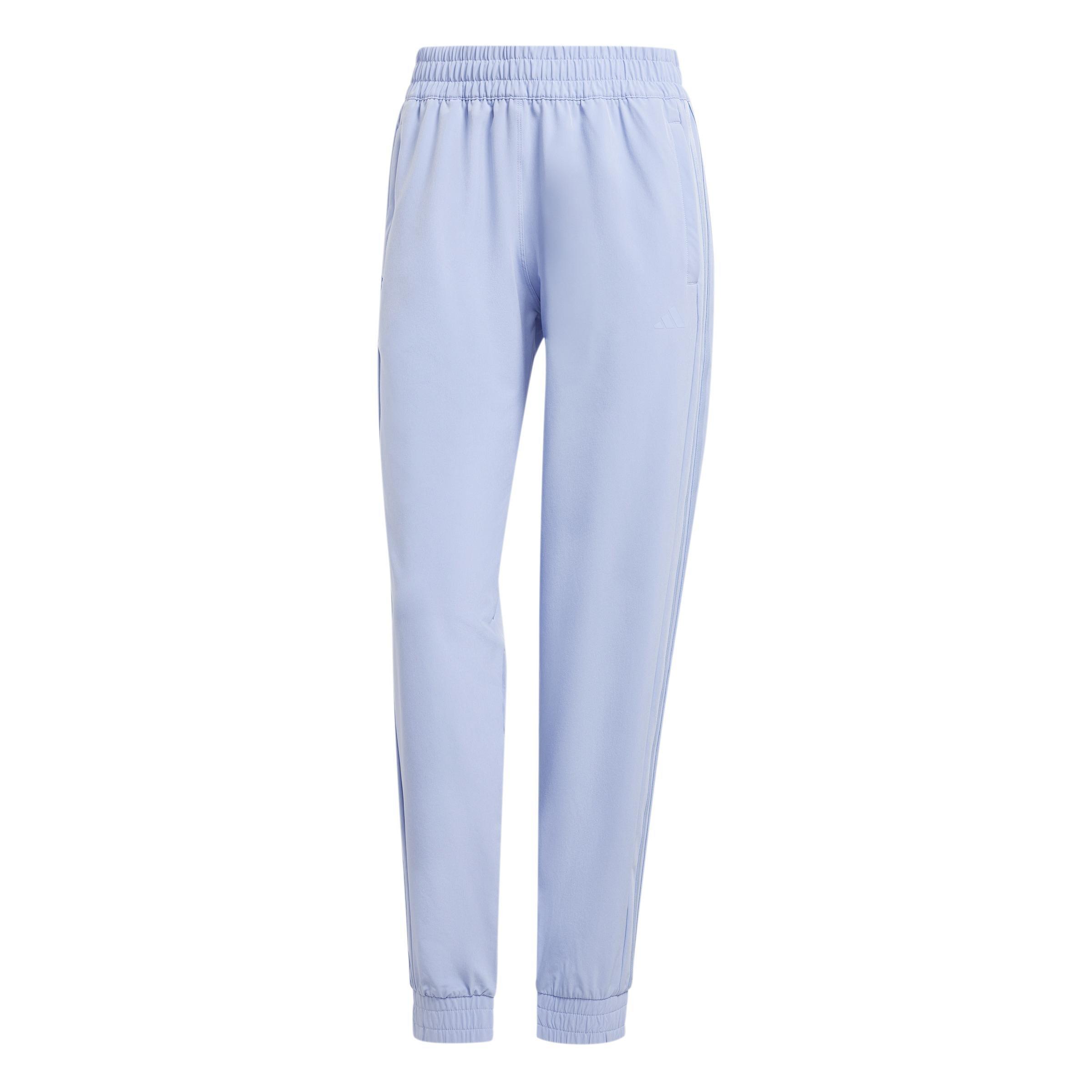Pacer All Gym 3-Stripes Woven Mid-Rise Joggers, Blue, A901_ONE, large image number 1