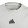 Kids Unisex Adidas Z.N.E. T-Shirt, Grey, A901_ONE, thumbnail image number 3