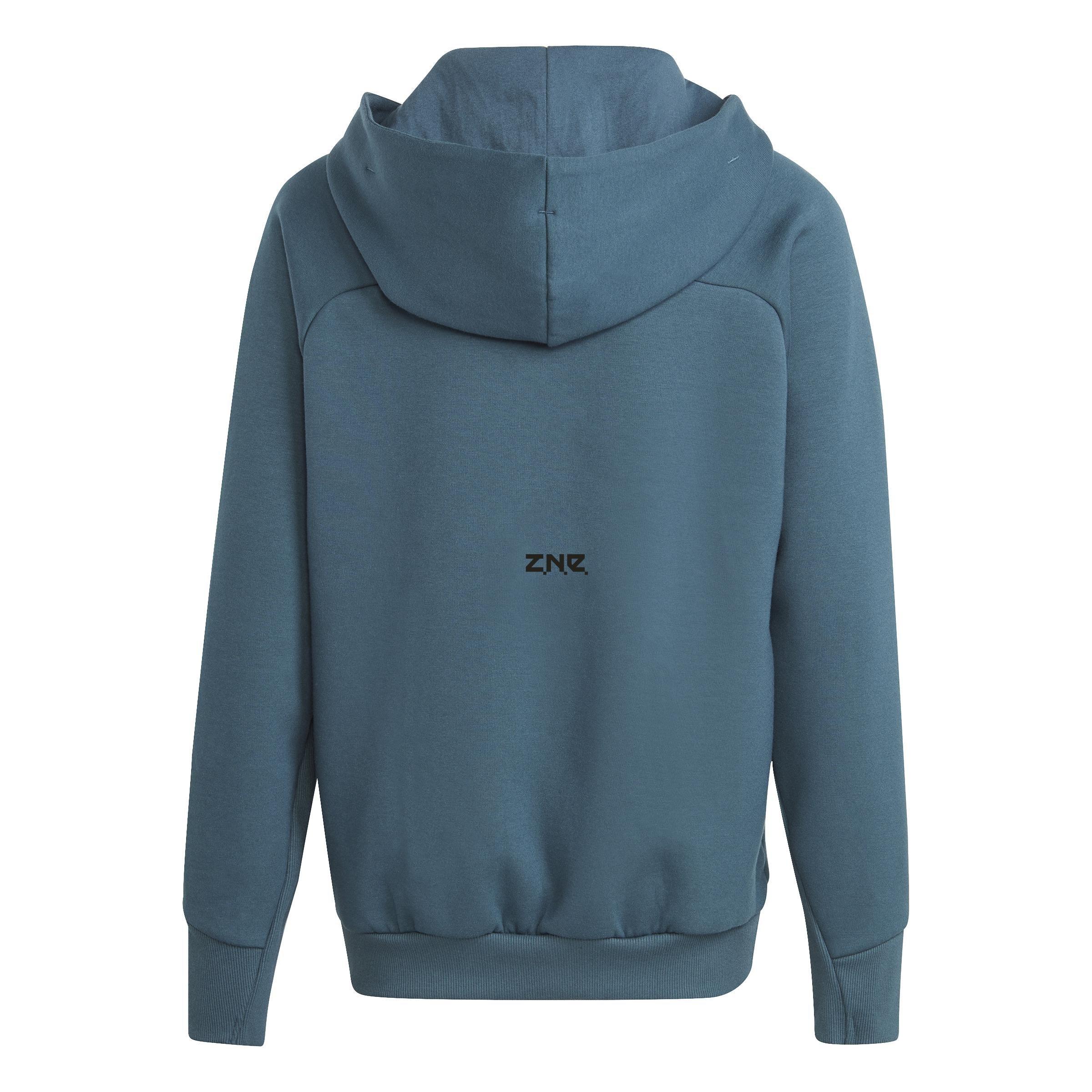 Unisex Kids Z.N.E. Full-Zip Hoodie, Turquoise, A901_ONE, large image number 2