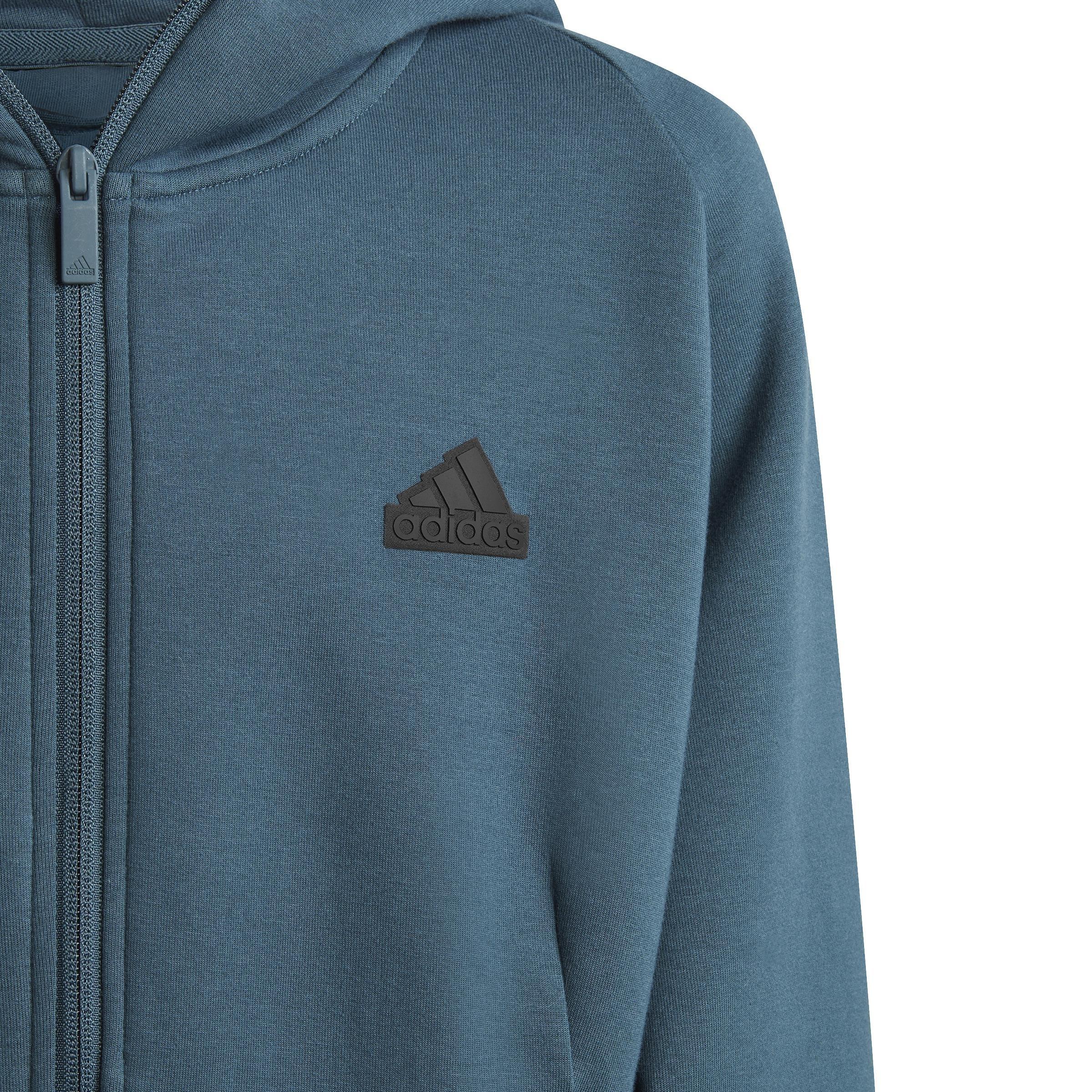 Unisex Kids Z.N.E. Full-Zip Hoodie, Turquoise, A901_ONE, large image number 5
