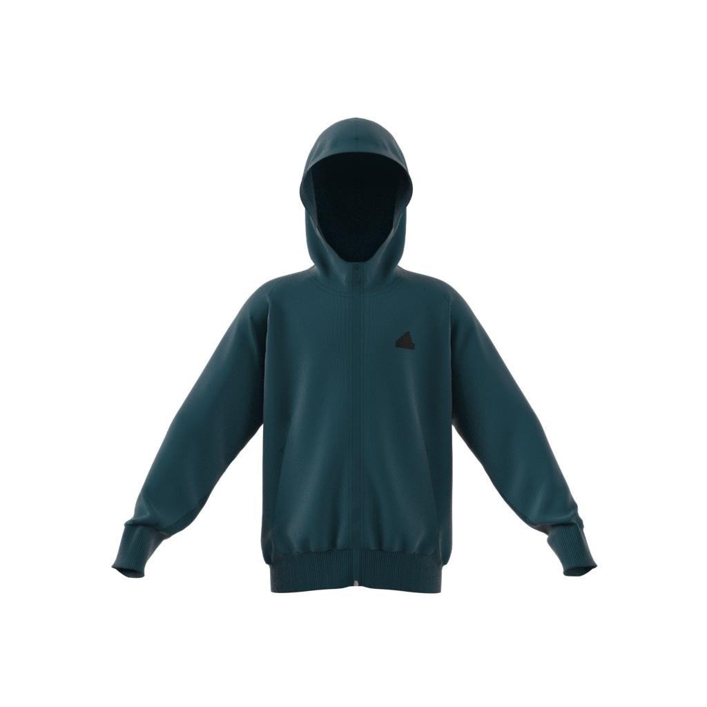 Unisex Kids Z.N.E. Full-Zip Hoodie, Turquoise, A901_ONE, large image number 10