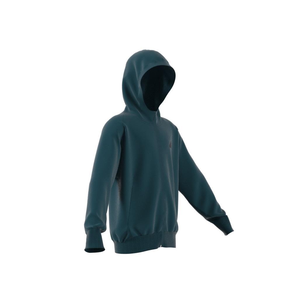 Unisex Kids Z.N.E. Full-Zip Hoodie, Turquoise, A901_ONE, large image number 11