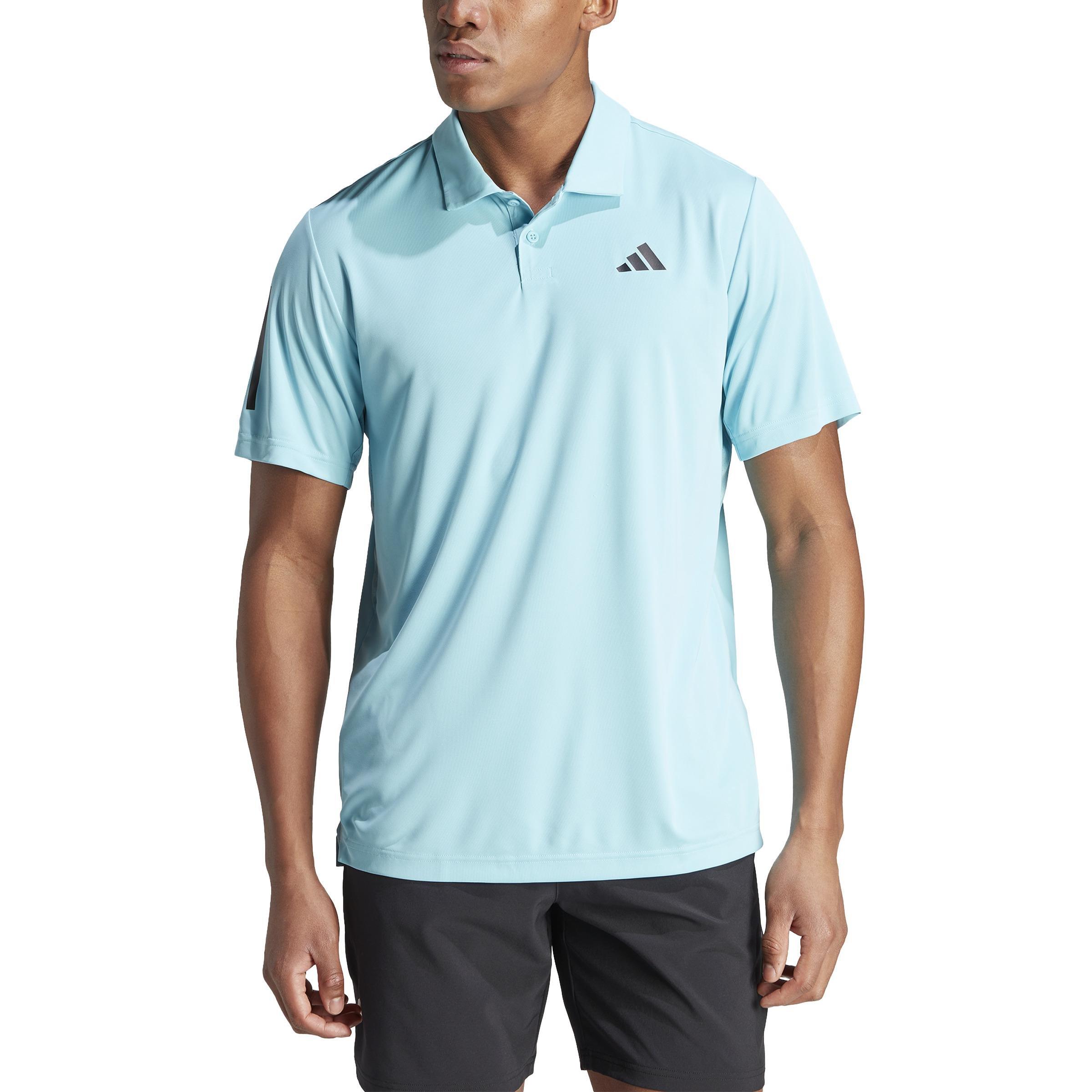 Club 3-Stripes Tennis Polo Shirt, Blue, A901_ONE, large image number 0