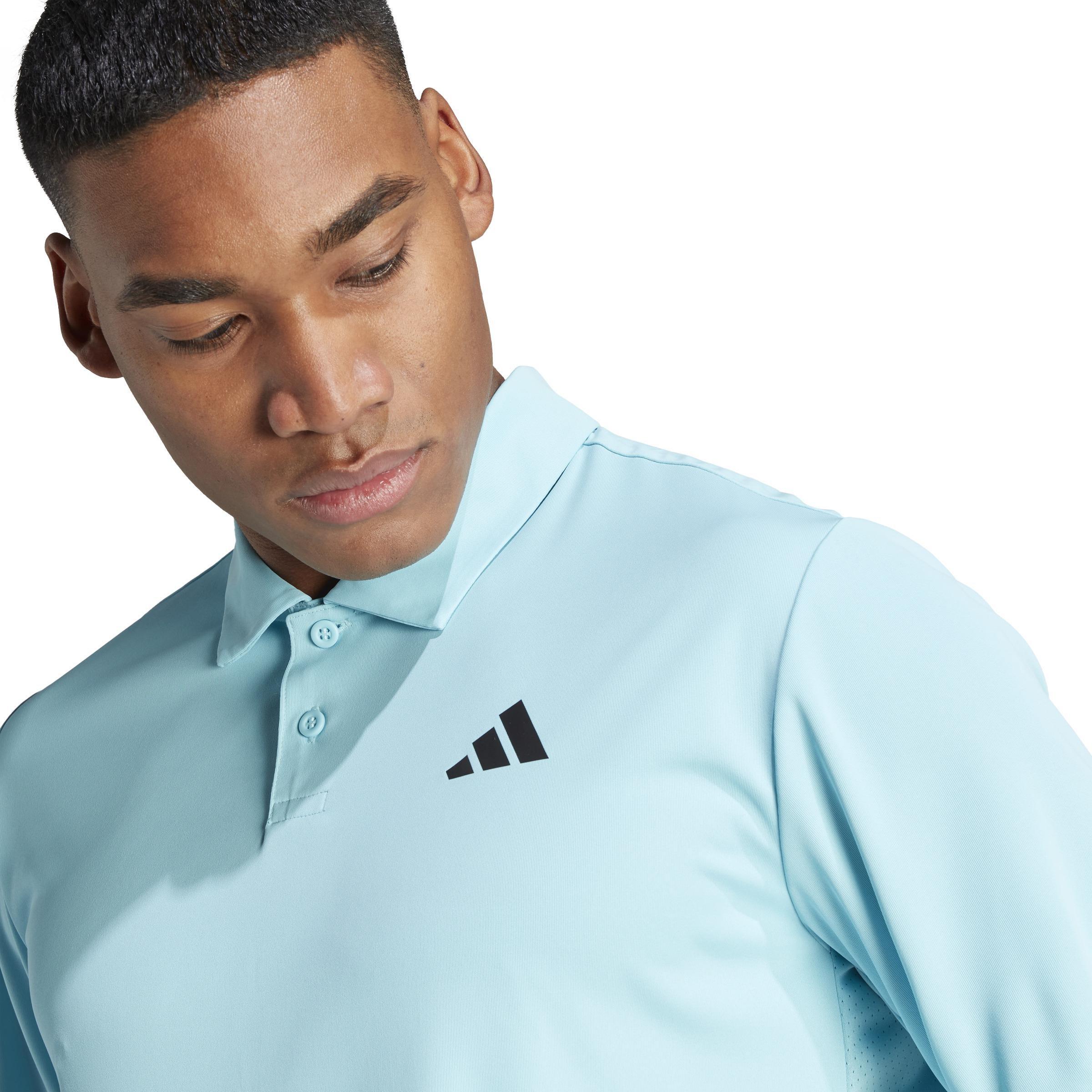 Club 3-Stripes Tennis Polo Shirt, Blue, A901_ONE, large image number 4
