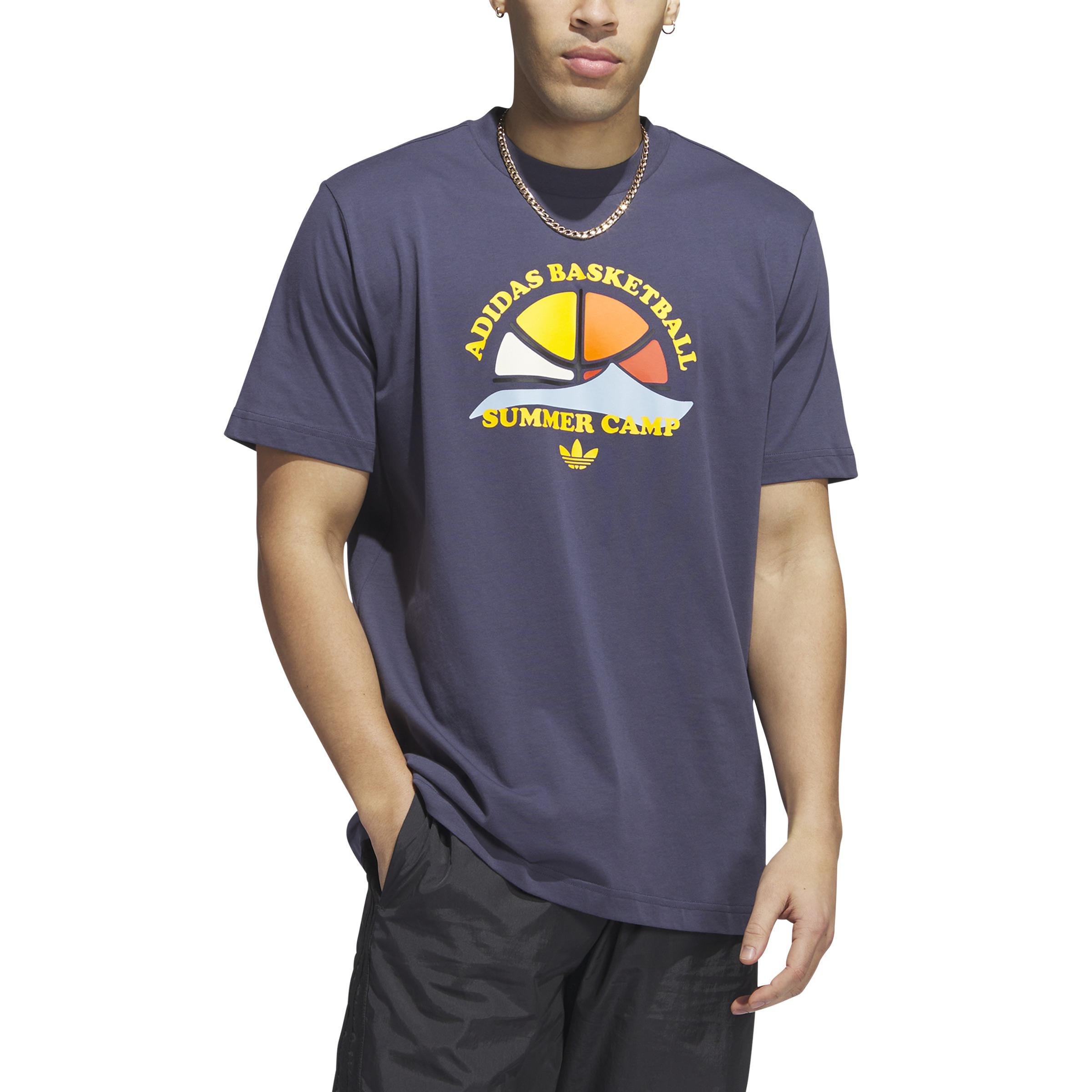 Basketball Short Sleeve T-Shirt, Blue, A901_ONE, large image number 1