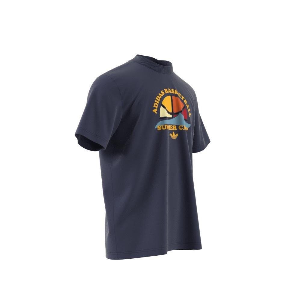 Basketball Short Sleeve T-Shirt, Blue, A901_ONE, large image number 7