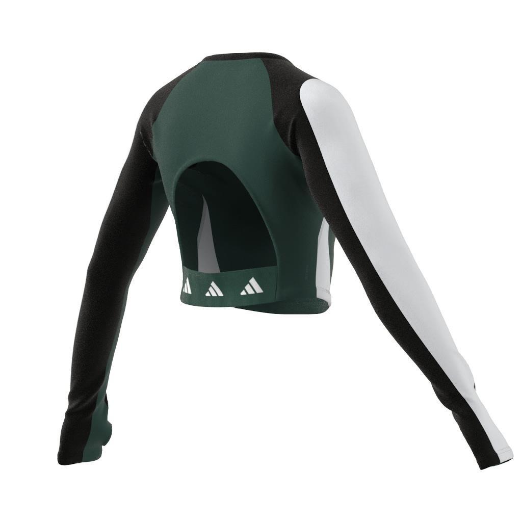 Techfit Aeroready Long-Sleeve Top, Black, A901_ONE, large image number 6