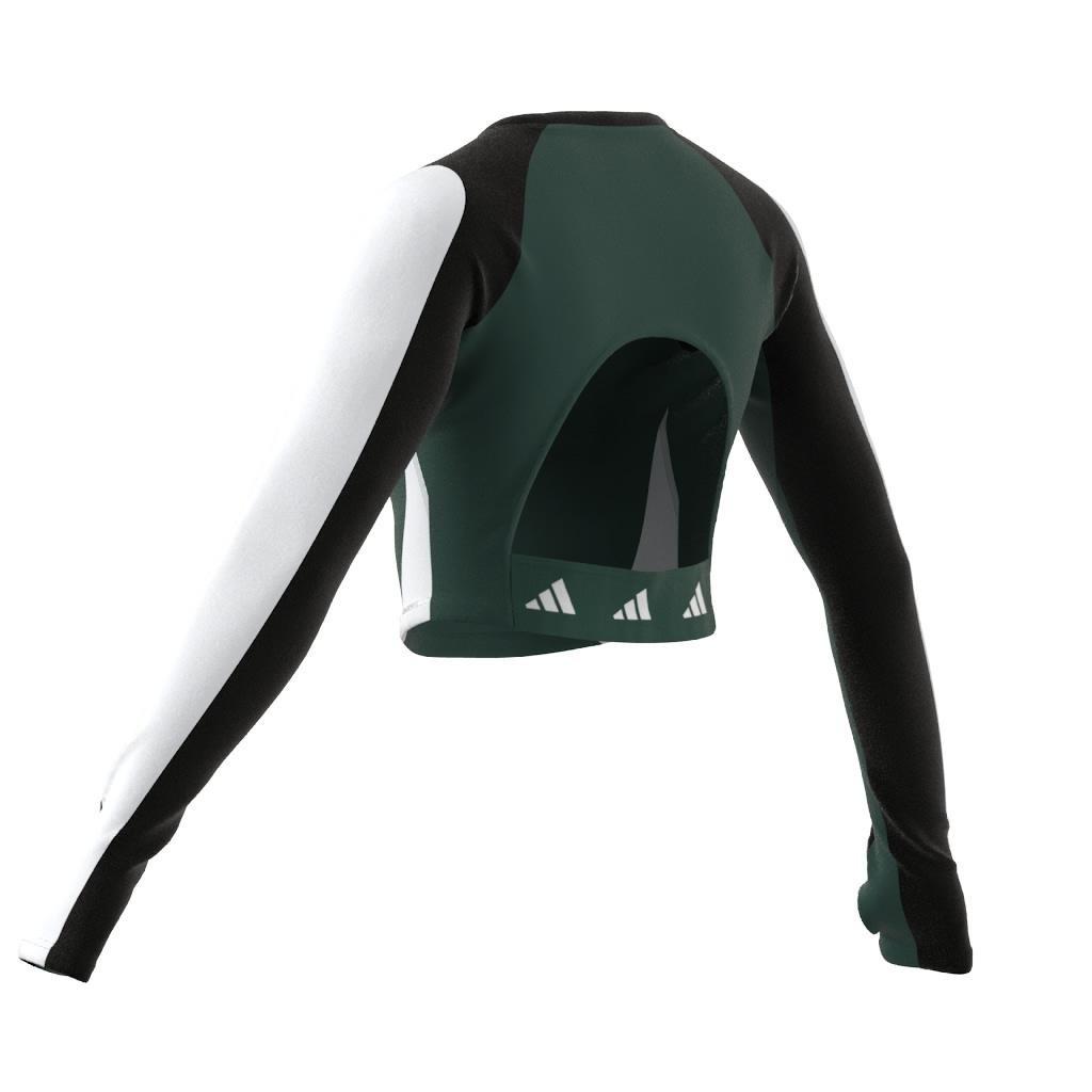 Techfit Aeroready Long-Sleeve Top, Black, A901_ONE, large image number 8