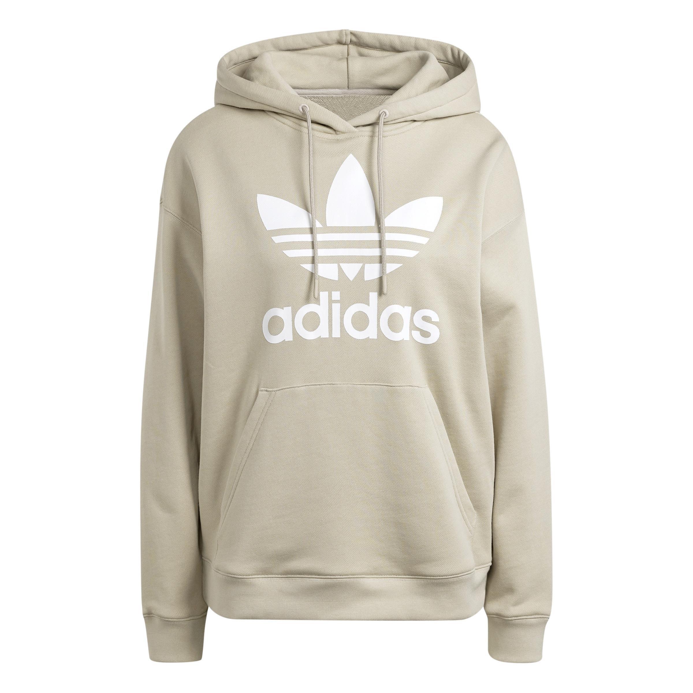 Trefoil Hoodie, Beige, A901_ONE, large image number 1