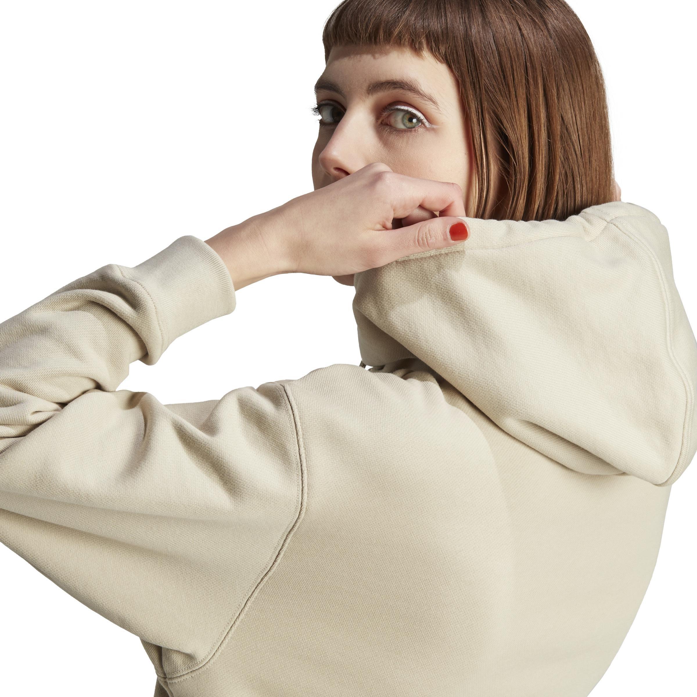 Trefoil Hoodie, Beige, A901_ONE, large image number 5