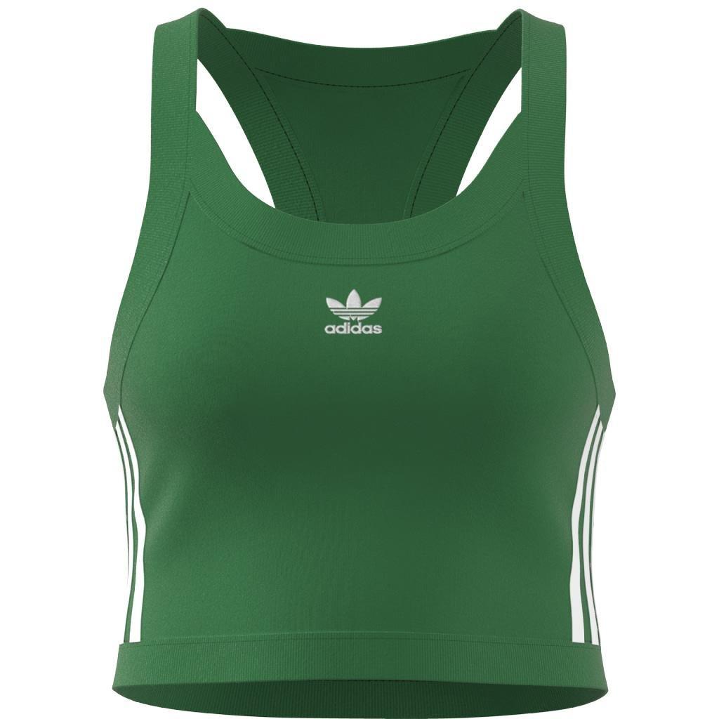 Adicolor Classics 3-Stripes Short Tank Top, Green, A901_ONE, large image number 6