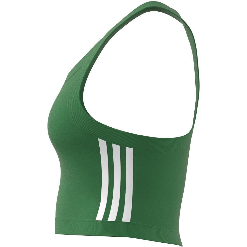 Adicolor Classics 3-Stripes Short Tank Top, Green, A901_ONE, large image number 7