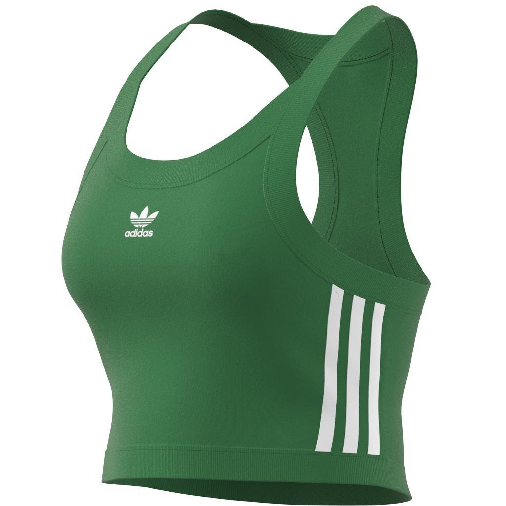 Adicolor Classics 3-Stripes Short Tank Top, Green, A901_ONE, large image number 8