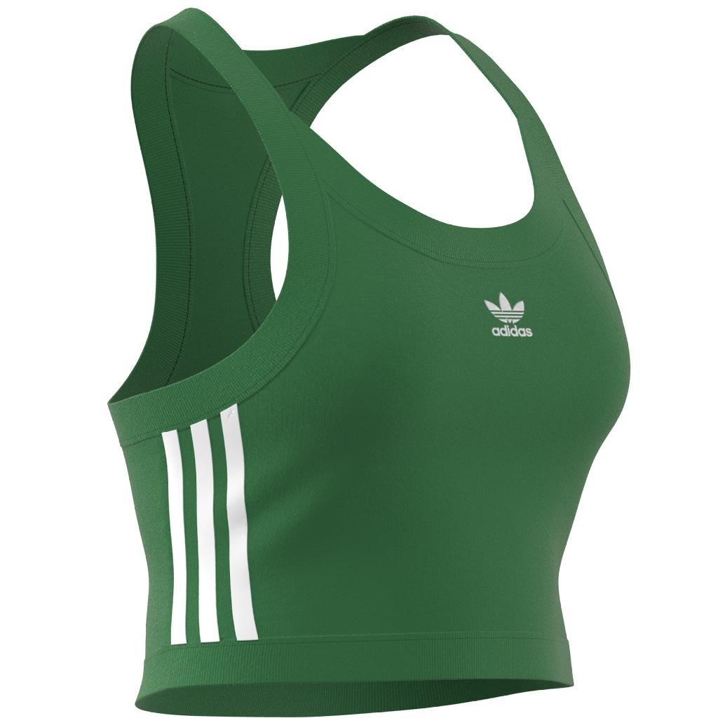 Adicolor Classics 3-Stripes Short Tank Top, Green, A901_ONE, large image number 12