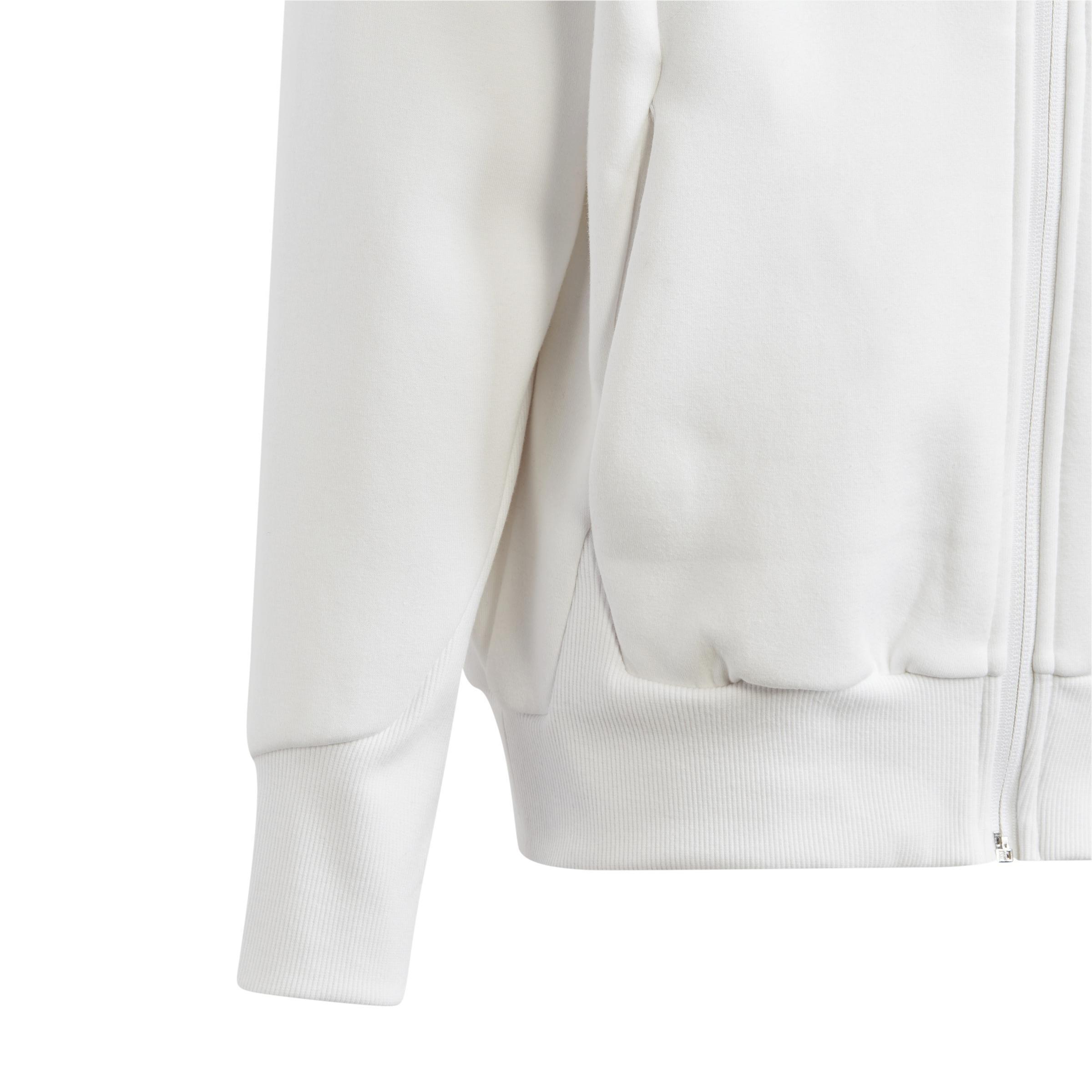 Unisex Kids adidas Z.N.E. Full-Zip Hoodie, White, A901_ONE, large image number 4